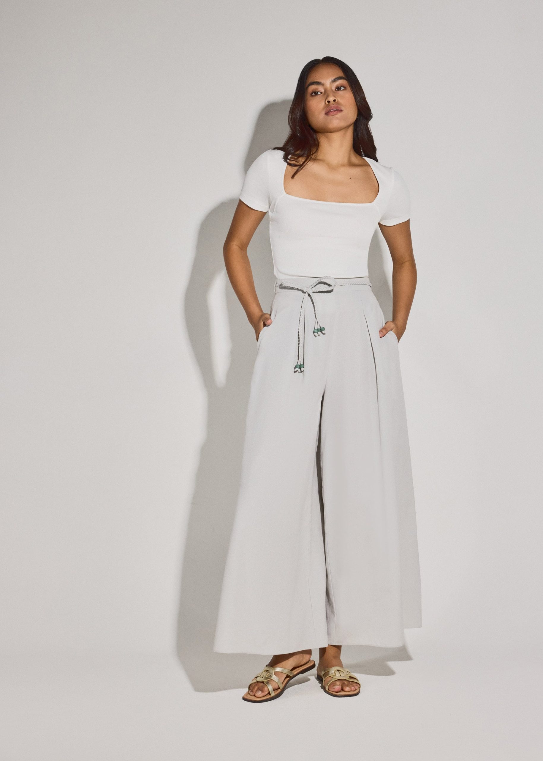 BraFree by LB Jada Square Neck Fitted Tee - Image 2
