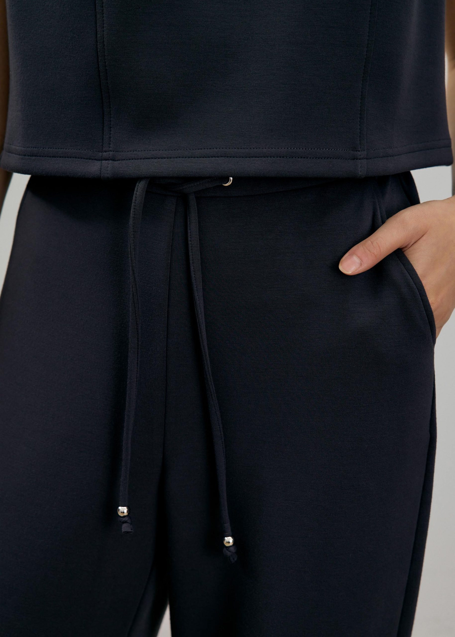 Neoprene High Waist Peg Leg Pants - Image 6