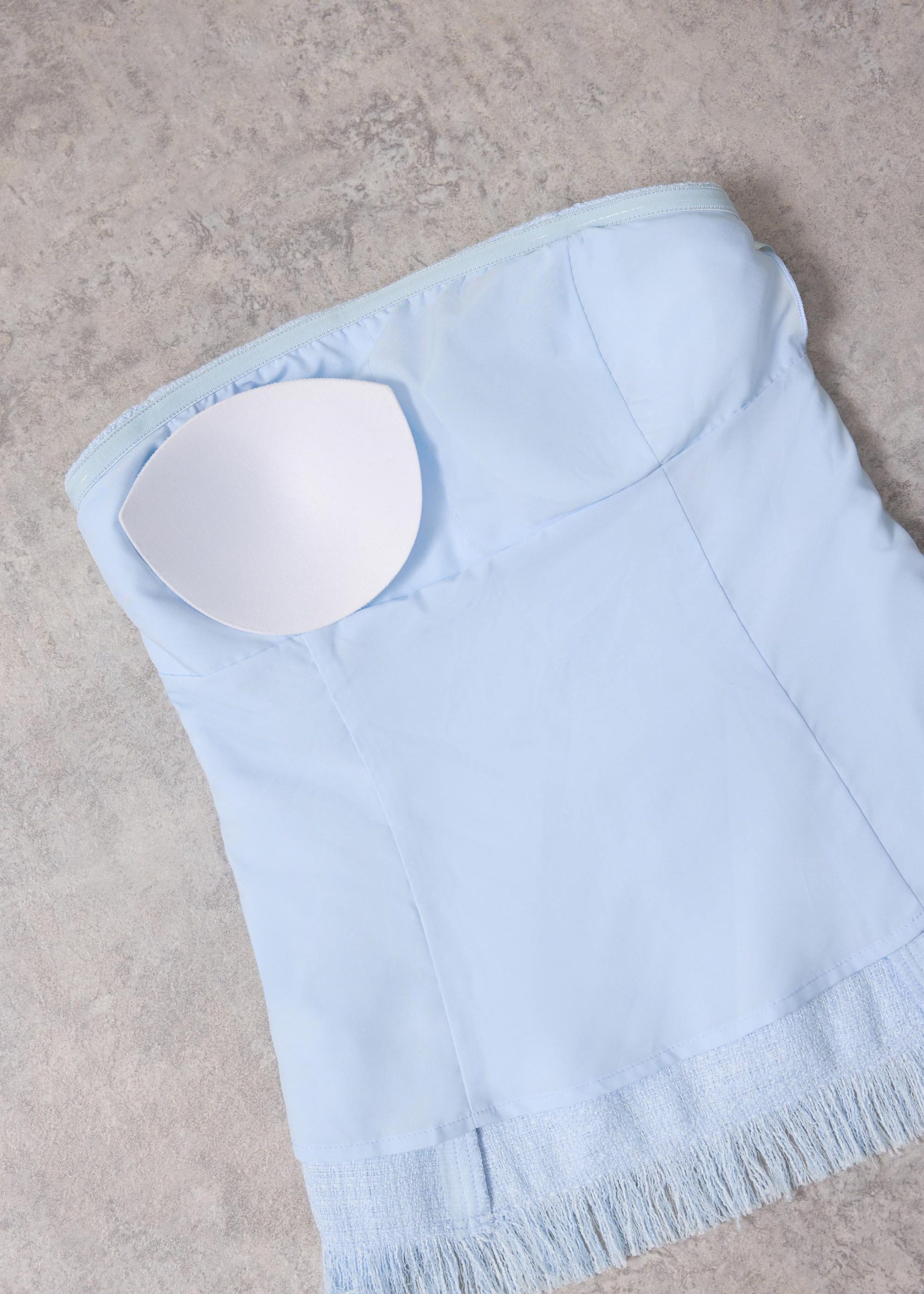 BraFree by LB Lia Tweed Tube Peplum Top - Image 16