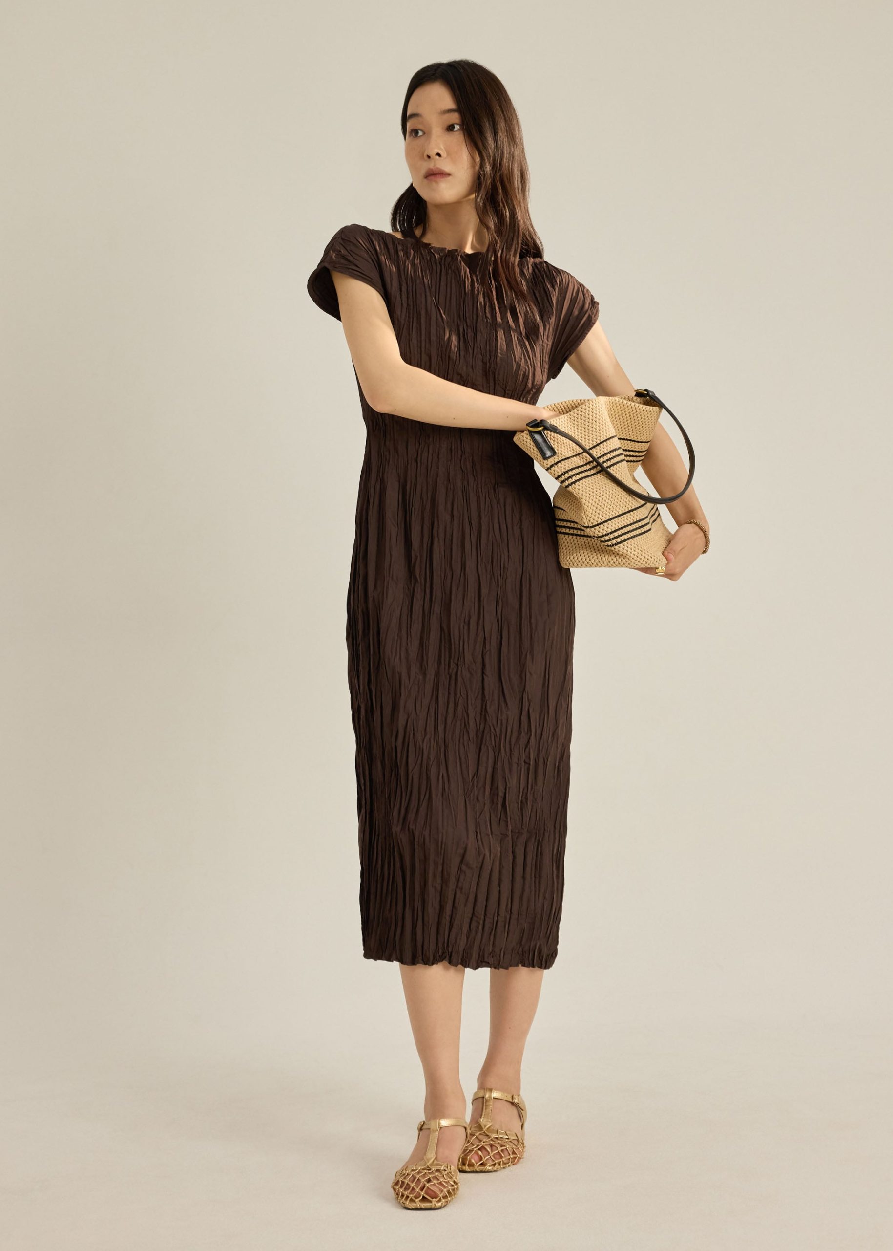 Cleo Multi-way Crinkled Pleats Dress - Image 12