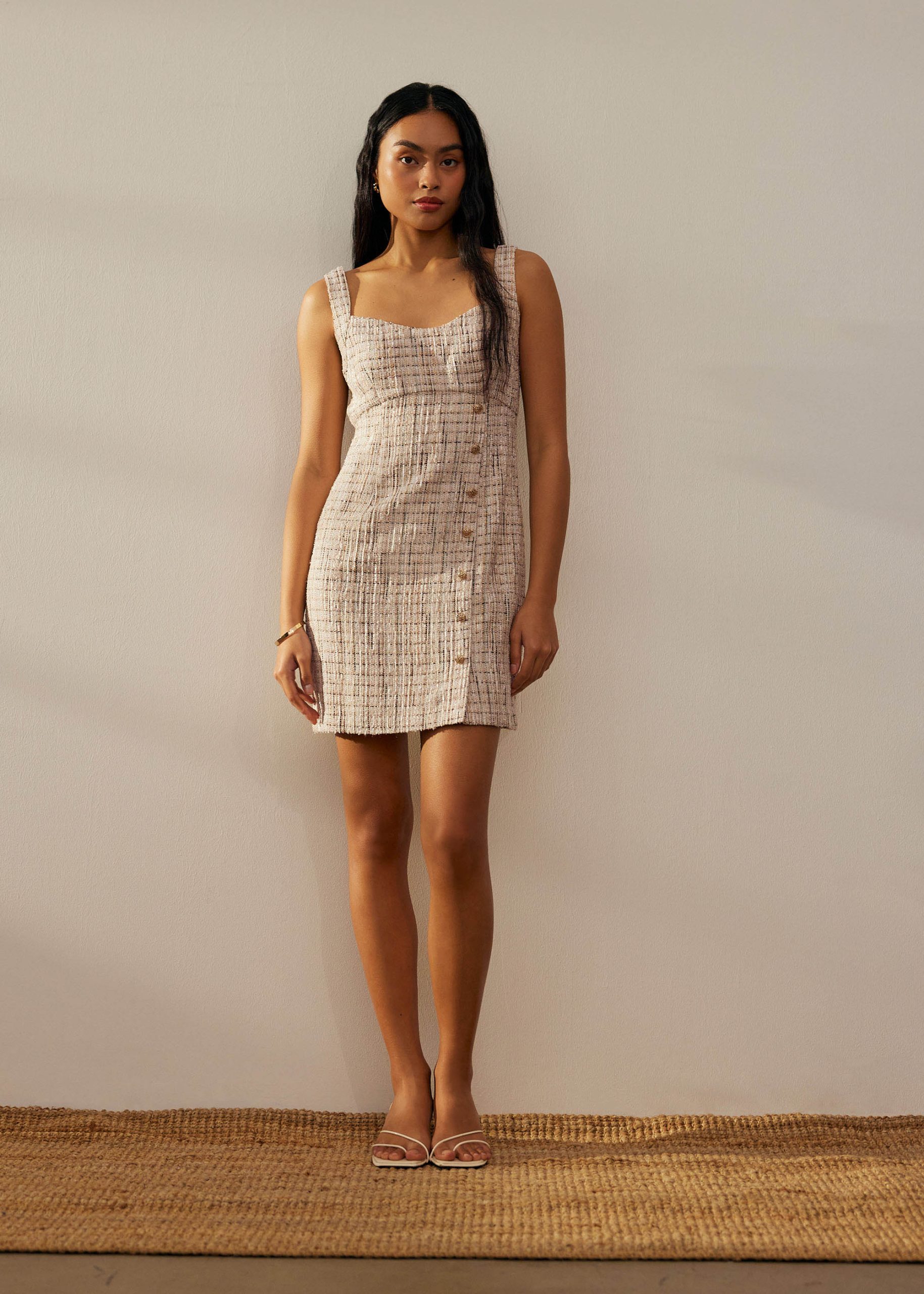 Tweed Sweetheart A-line Mini Dress