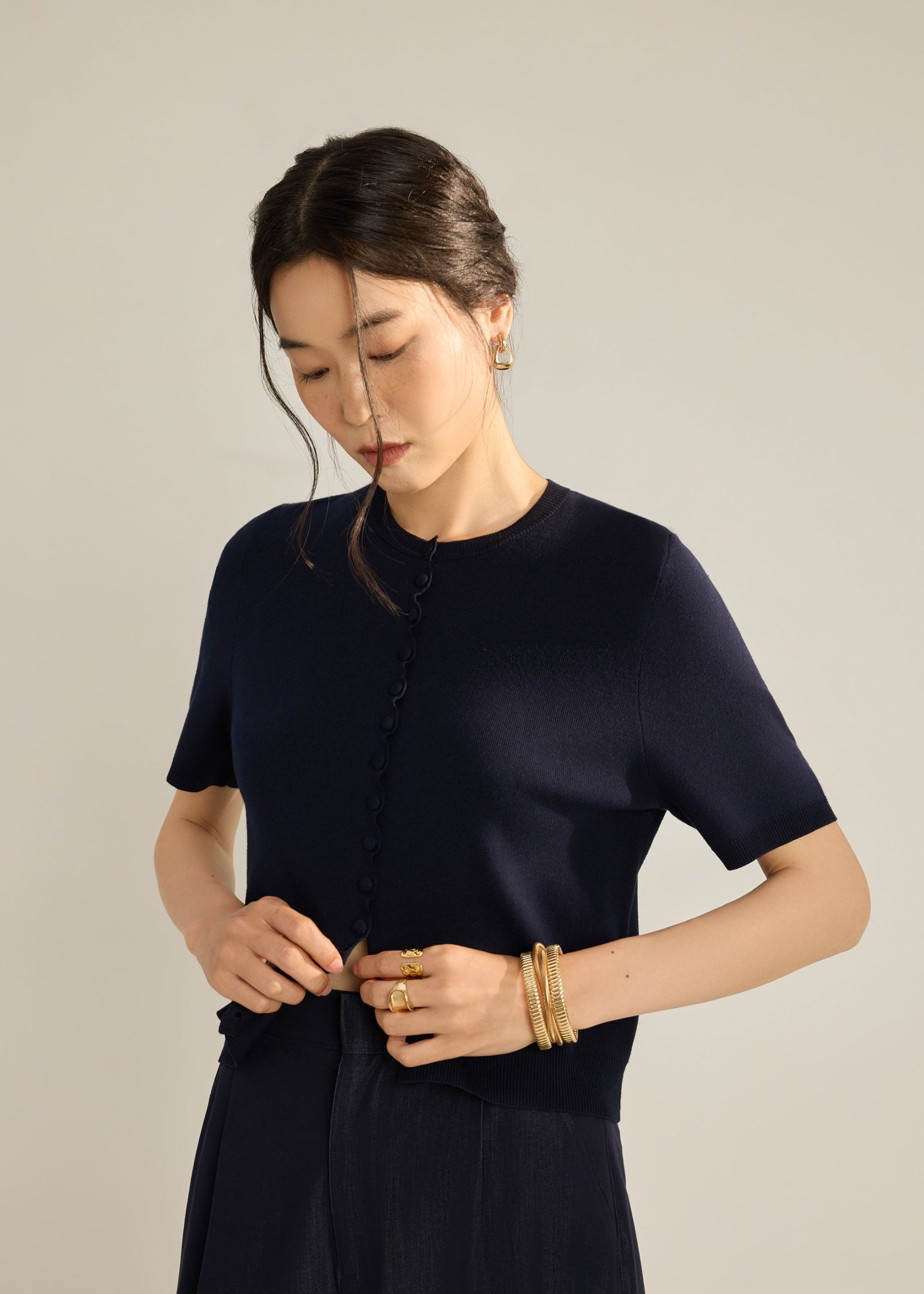 Dawn Scallop Edge Knit Cardigan - Image 9
