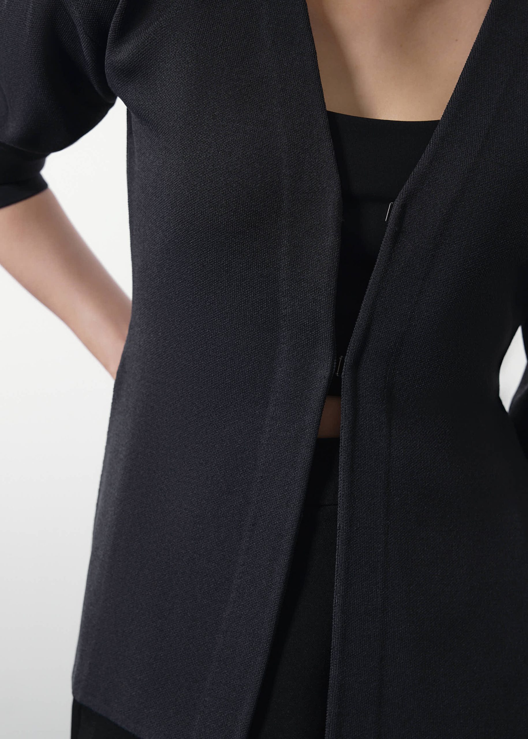 Micah Knit Cinched Waist Long Cardigan - Image 12