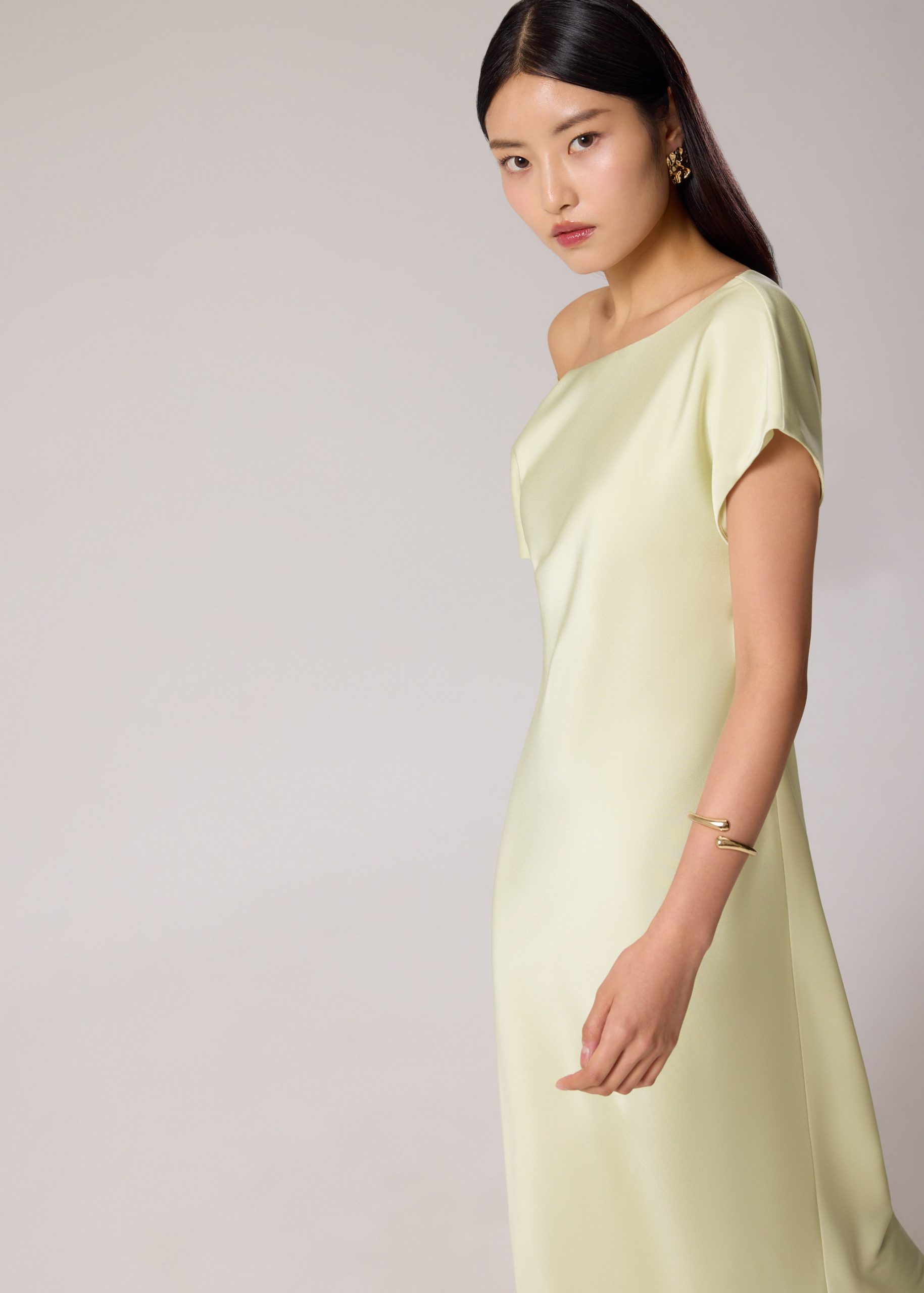 Satin Bias Cut Midaxi Dress - Image 19