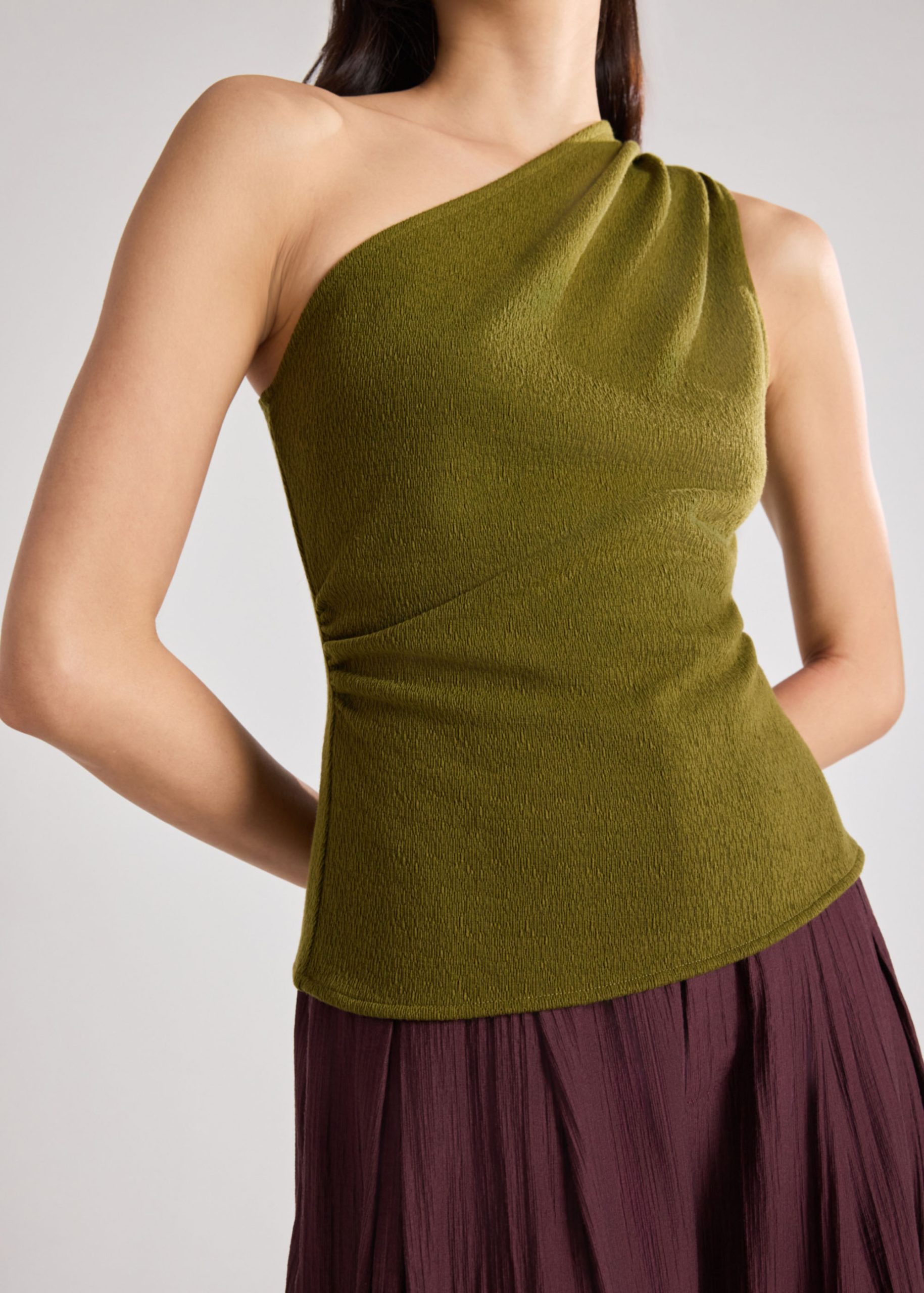 Textured Knit Toga Top - Image 5