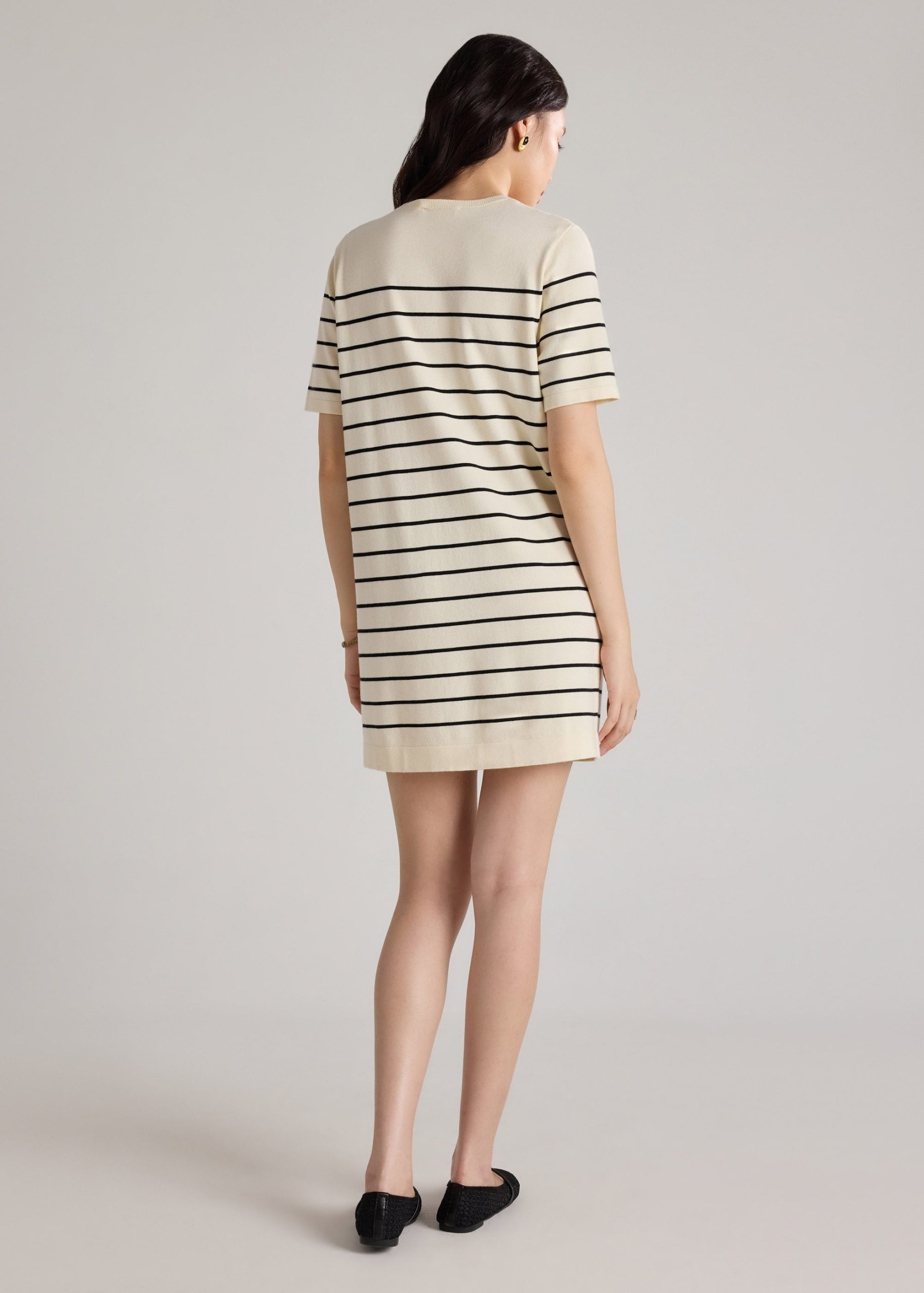 Resa Striped Knit Shift Dress - Image 4