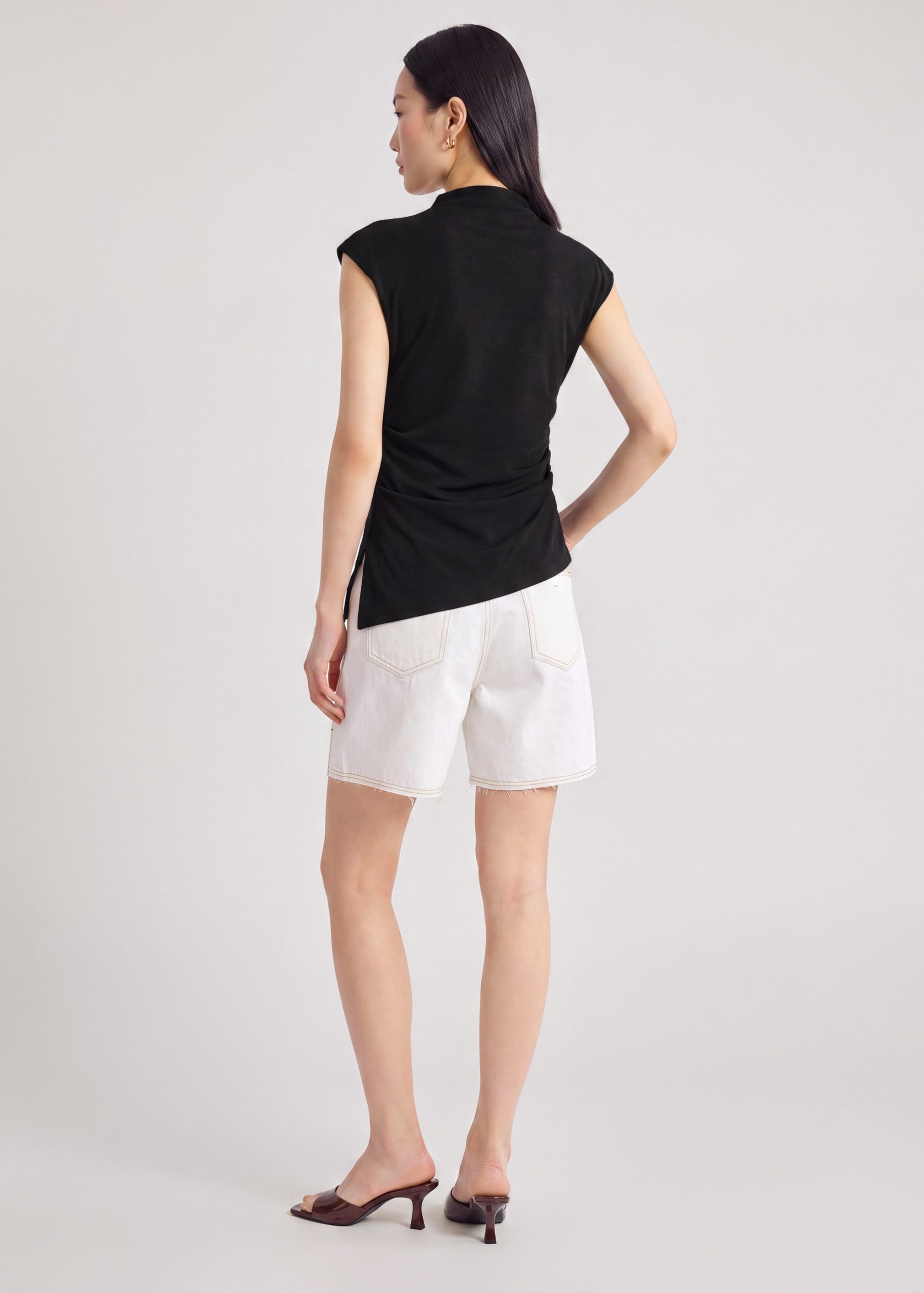 Neoprene Mock Neck Top - Image 4