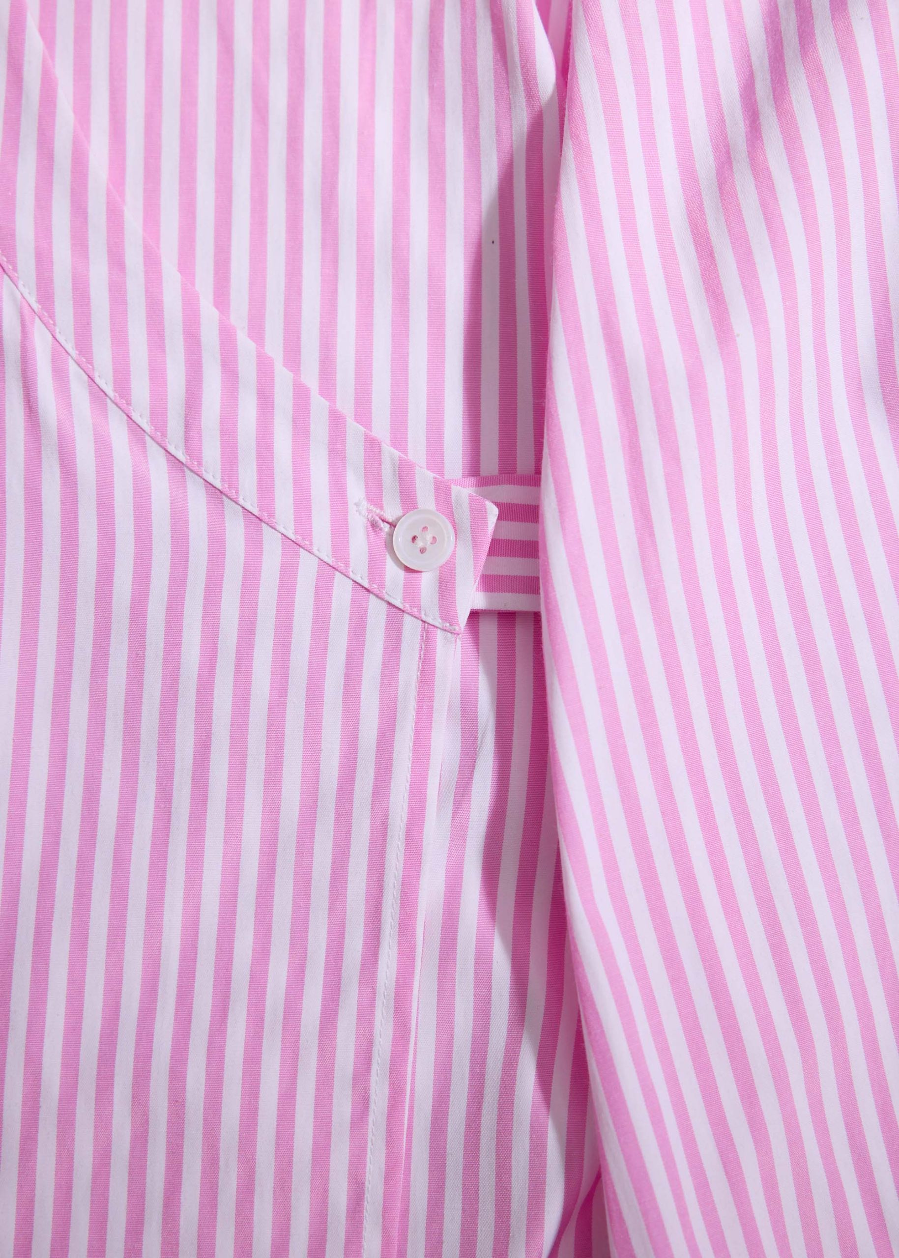 RuchedReady® Striped Cotton Collared A-line Mini Dress - Image 12