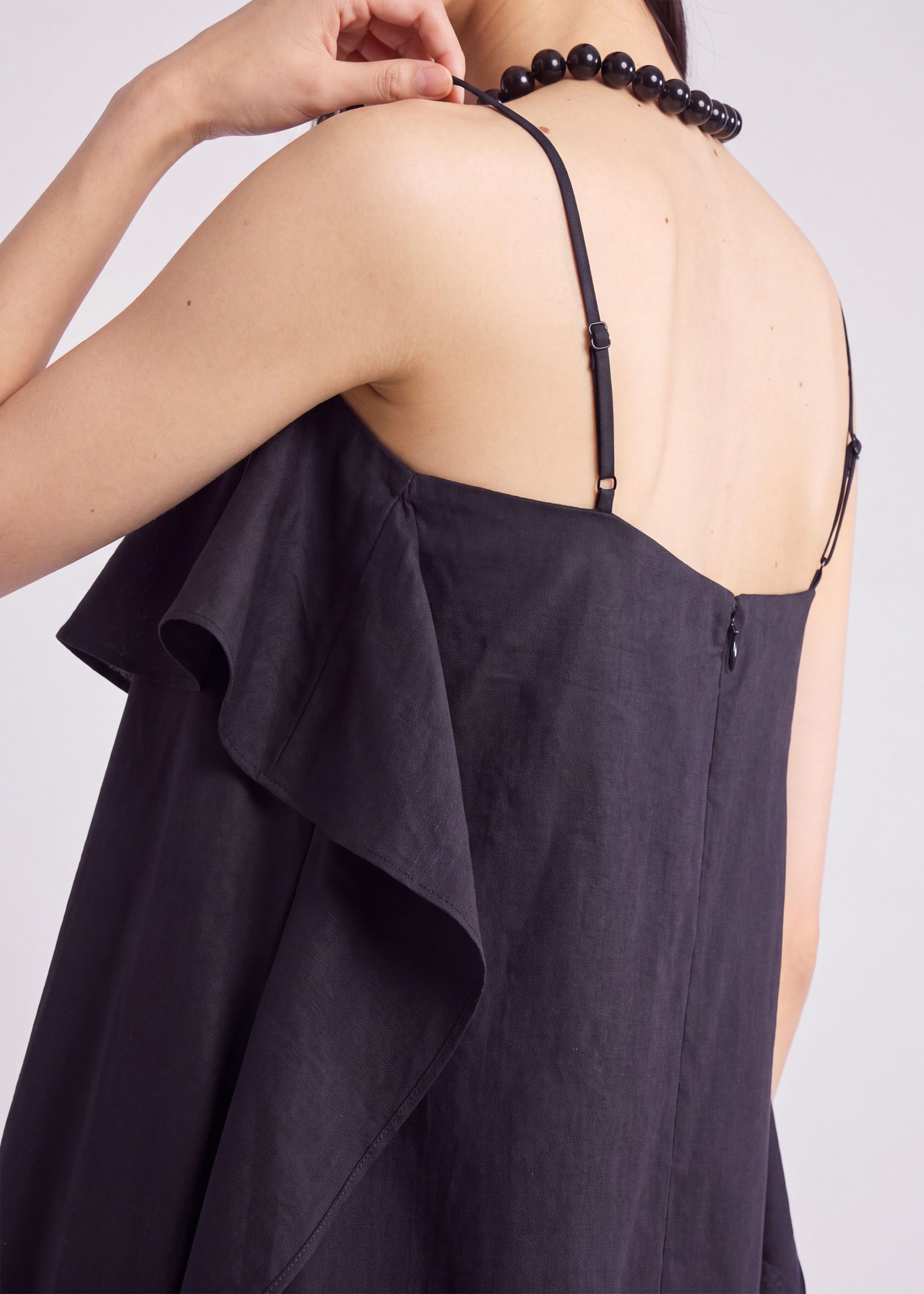 Ruffle Overlay Midi Dress - Image 6