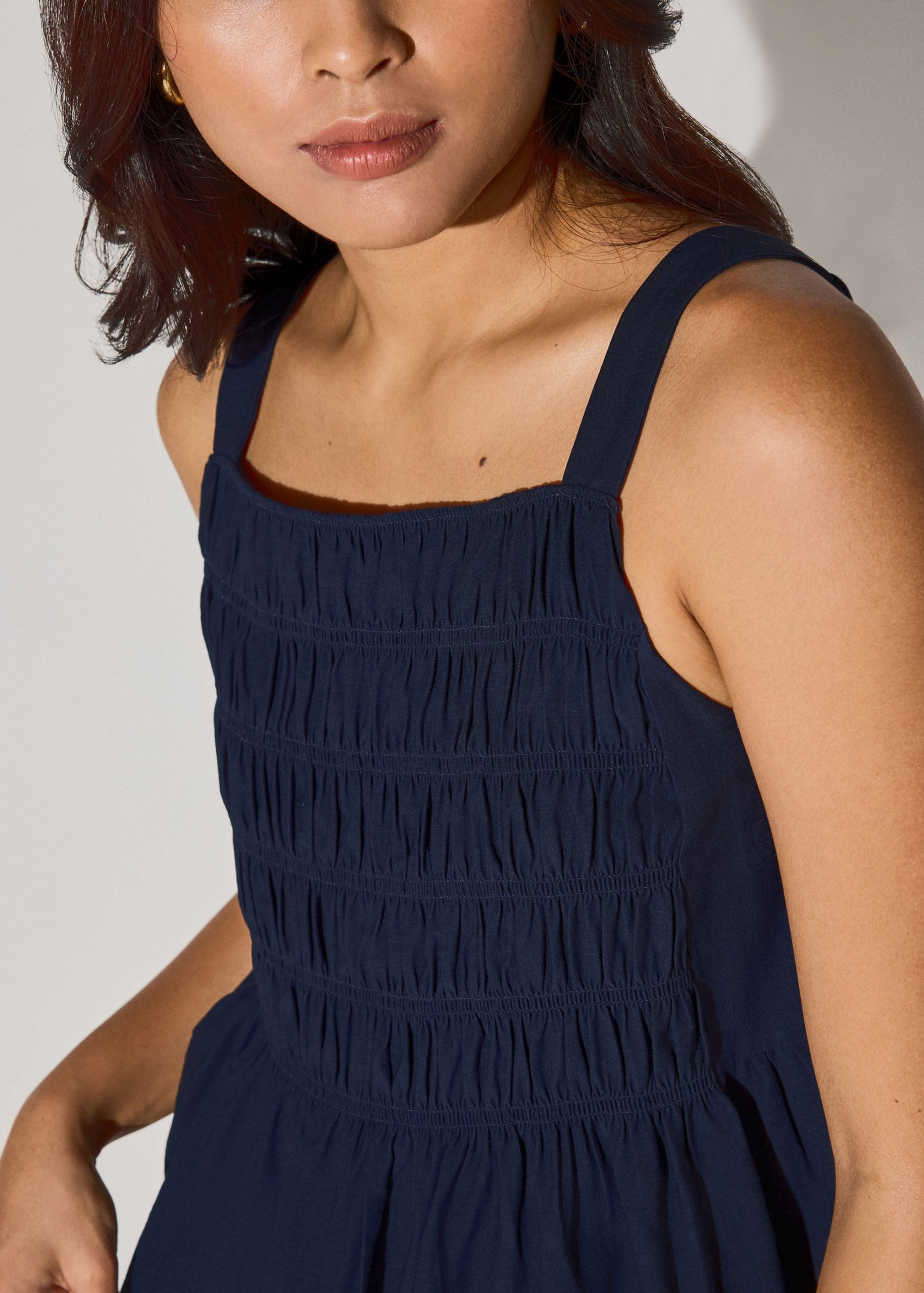Square Neck Peplum Top - Image 2