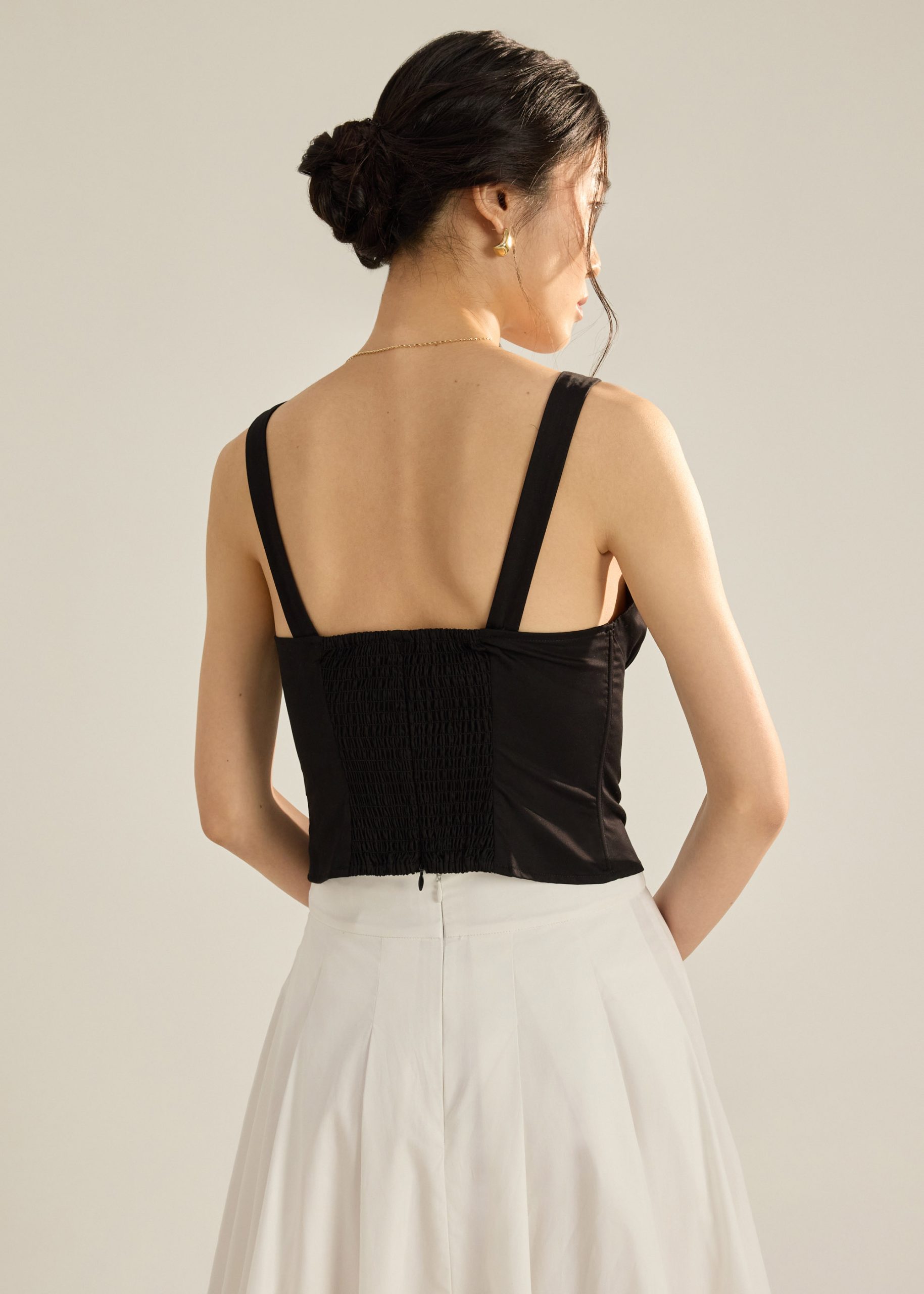 BraFree by LB Cotton Plunge Camisole - Image 4