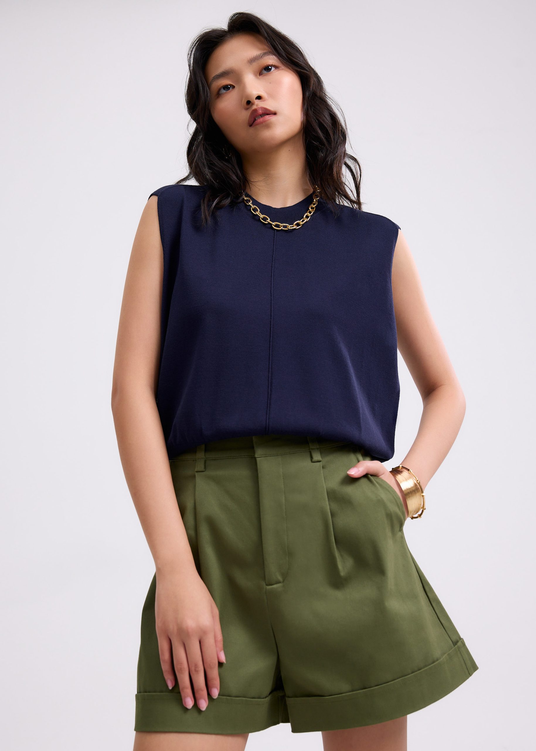 Gracie Knit Round Neck Tank Top - Image 9