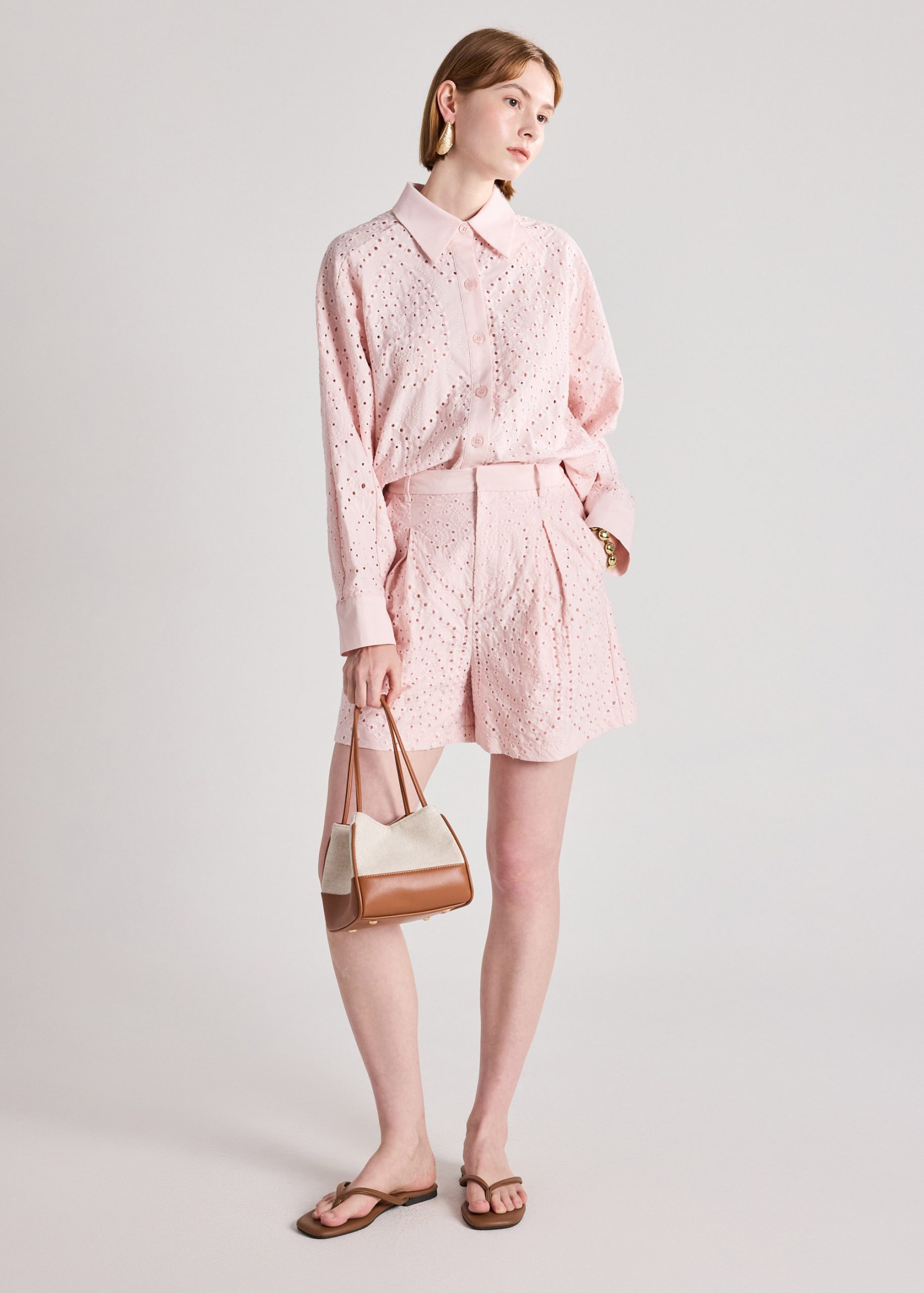 RuchedReady® Relaxed Collared Shirt in Soft Breeze Broderie - Image 23