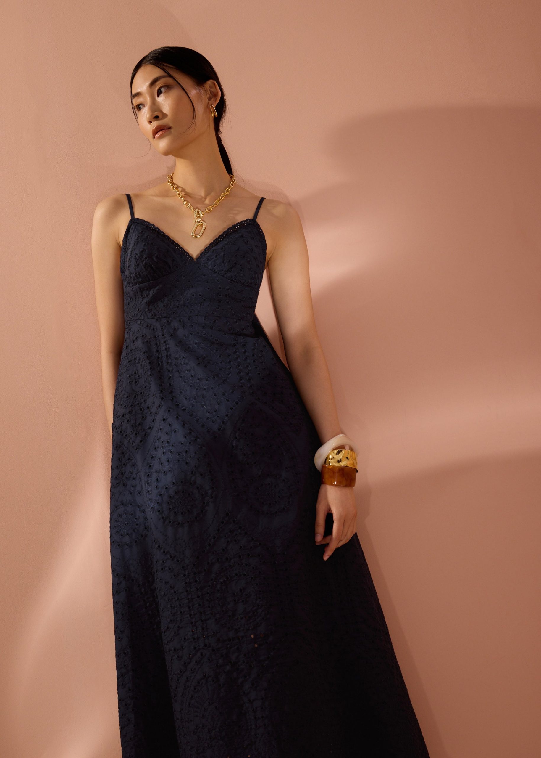 BraFree by LB Fit & Flare Dress in Soft Breeze Broderie - Image 16