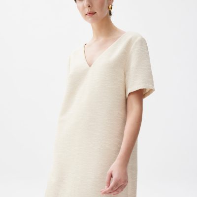 Tweed Shift Mini Dress