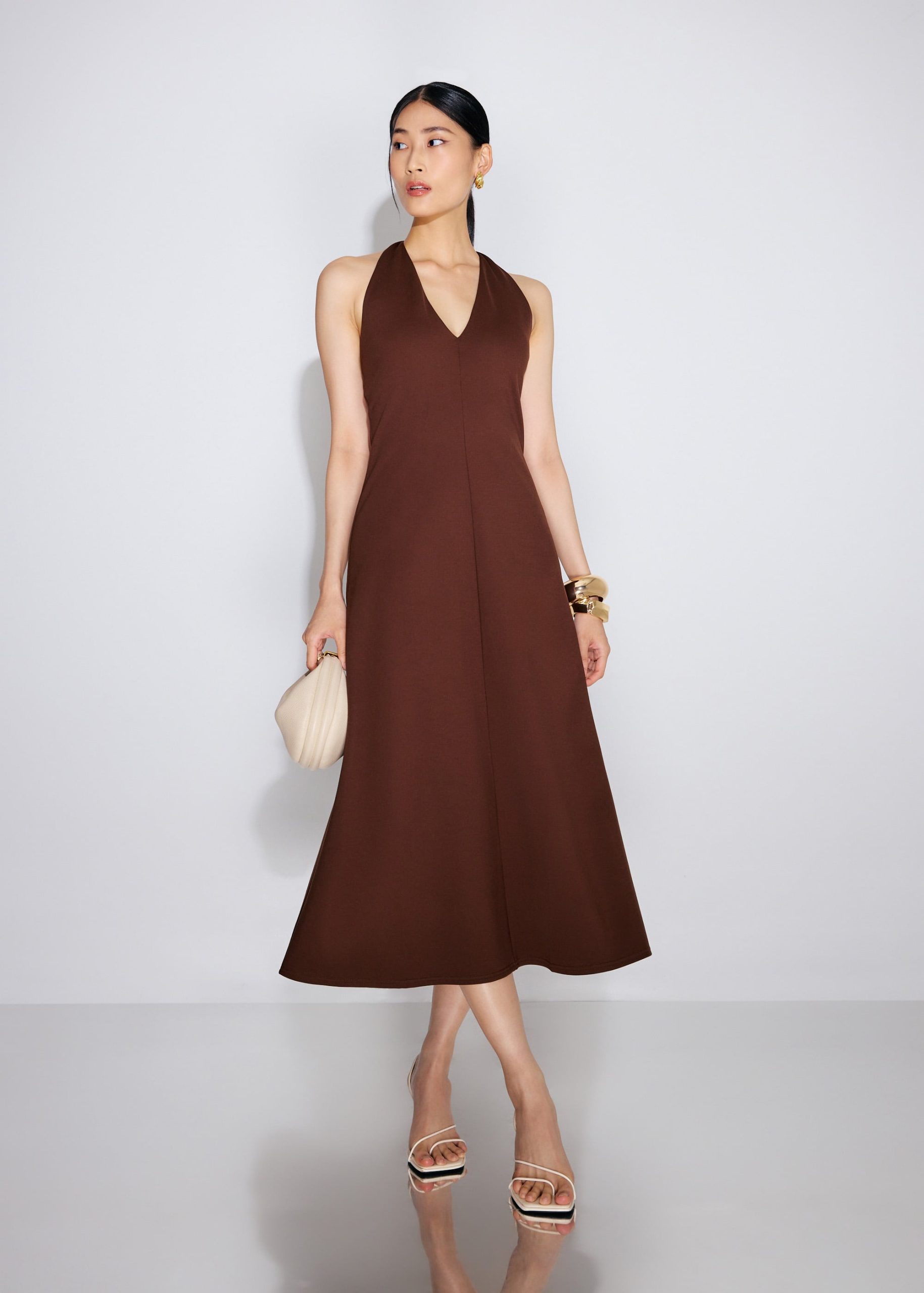 Halter Neck A-Line Midaxi Dress - Image 7
