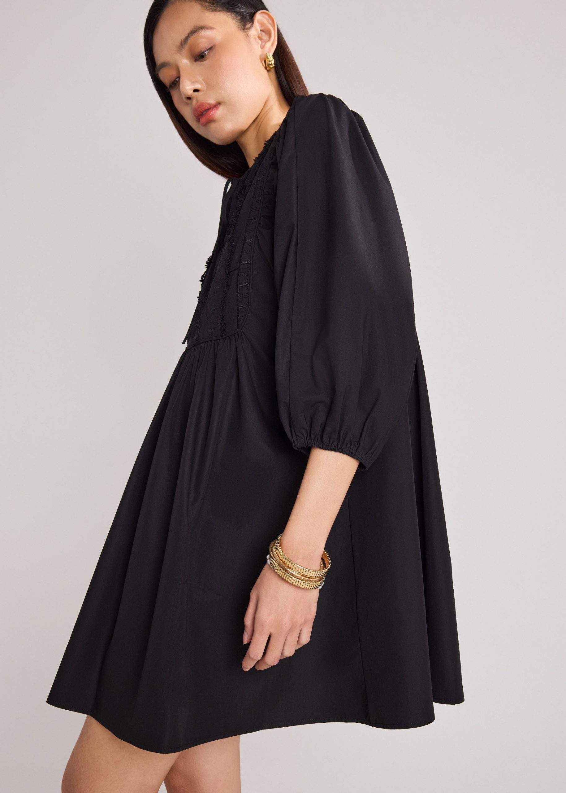 Poplin Babydoll Dress - Image 5