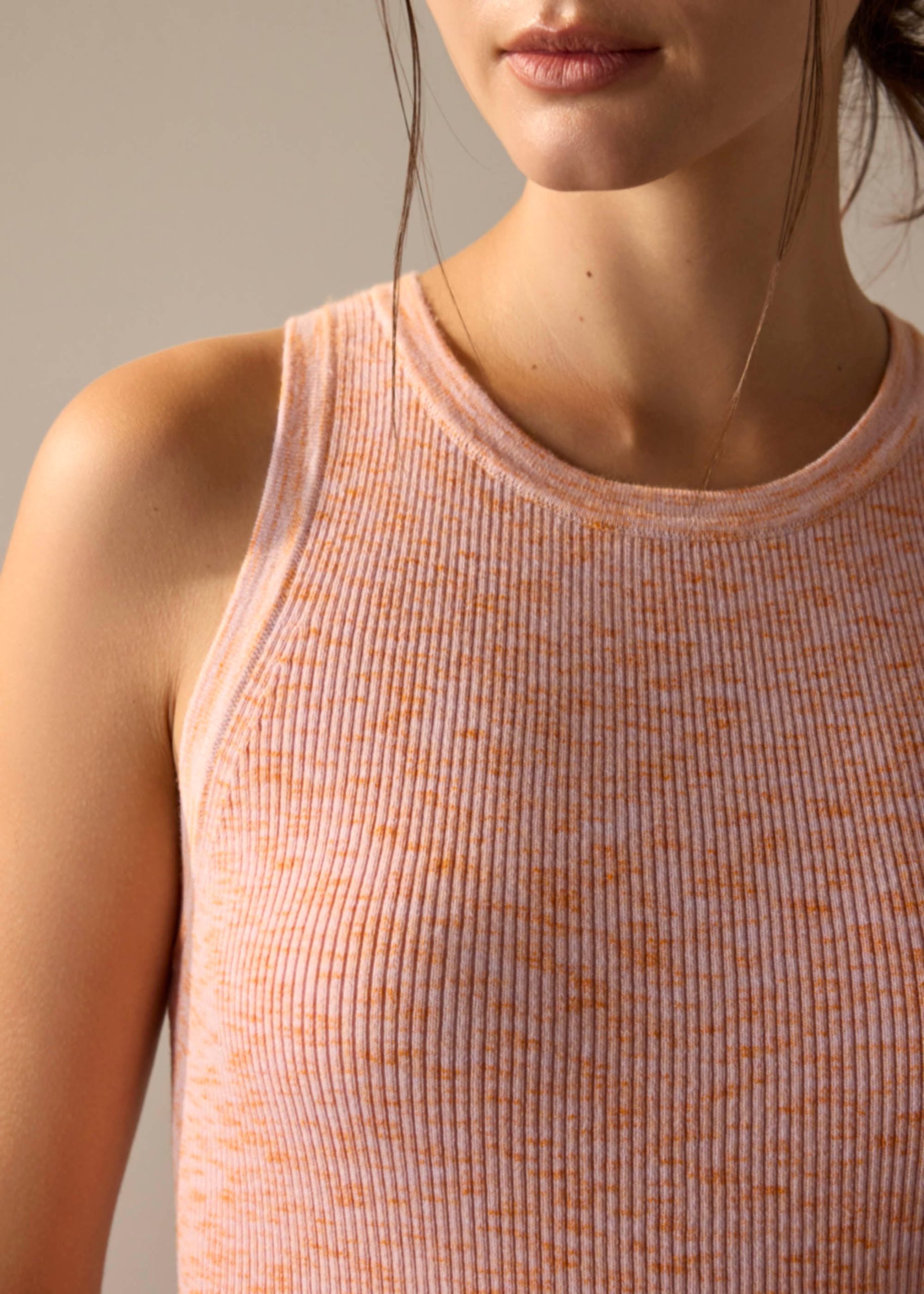 Duo Tone Knit Fitted Tank - Image 9