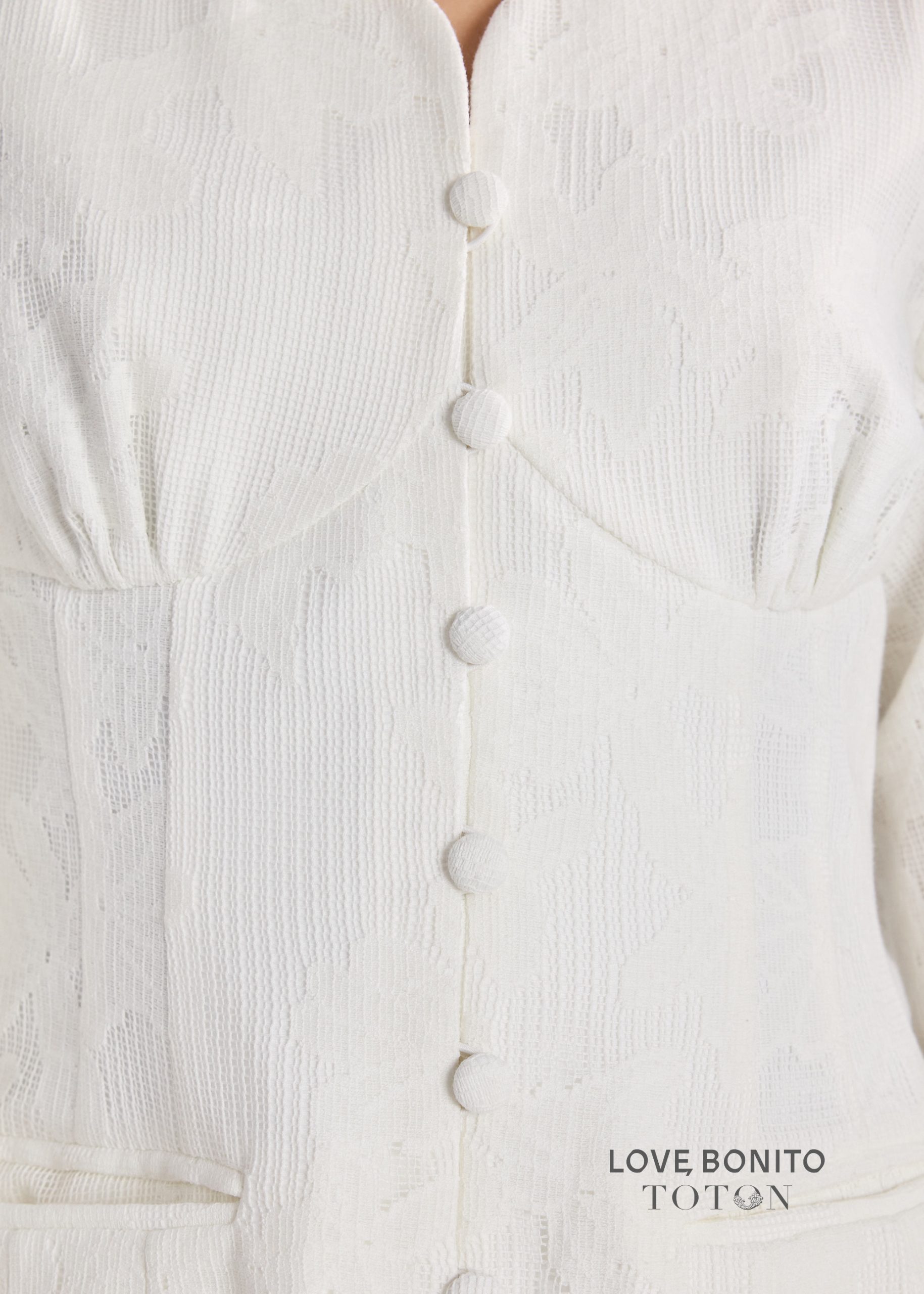 Love, Bonito x TOTON RuchedReady® Lace Blazer - Image 13