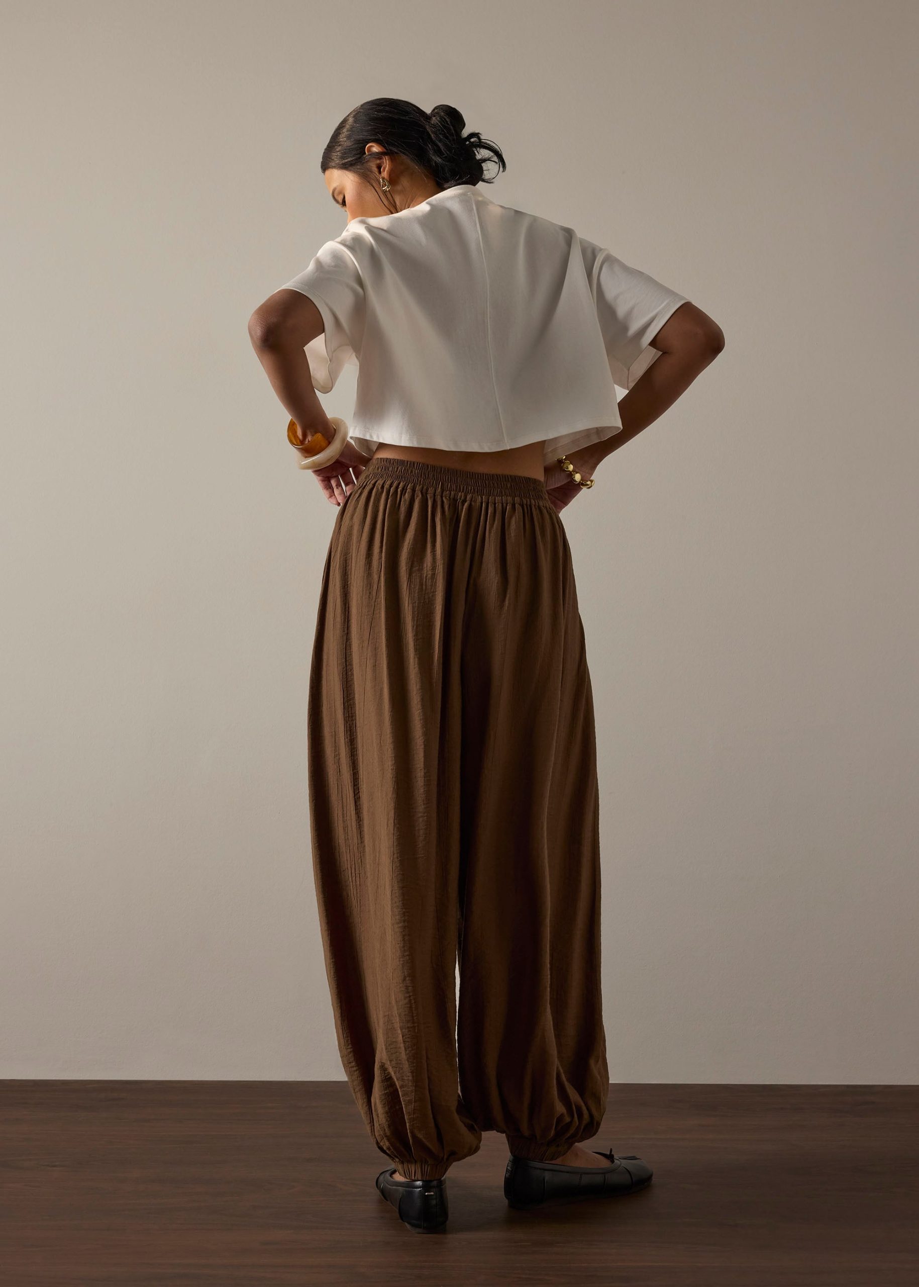 Cuffed Hem Cocoon Pants - Image 17
