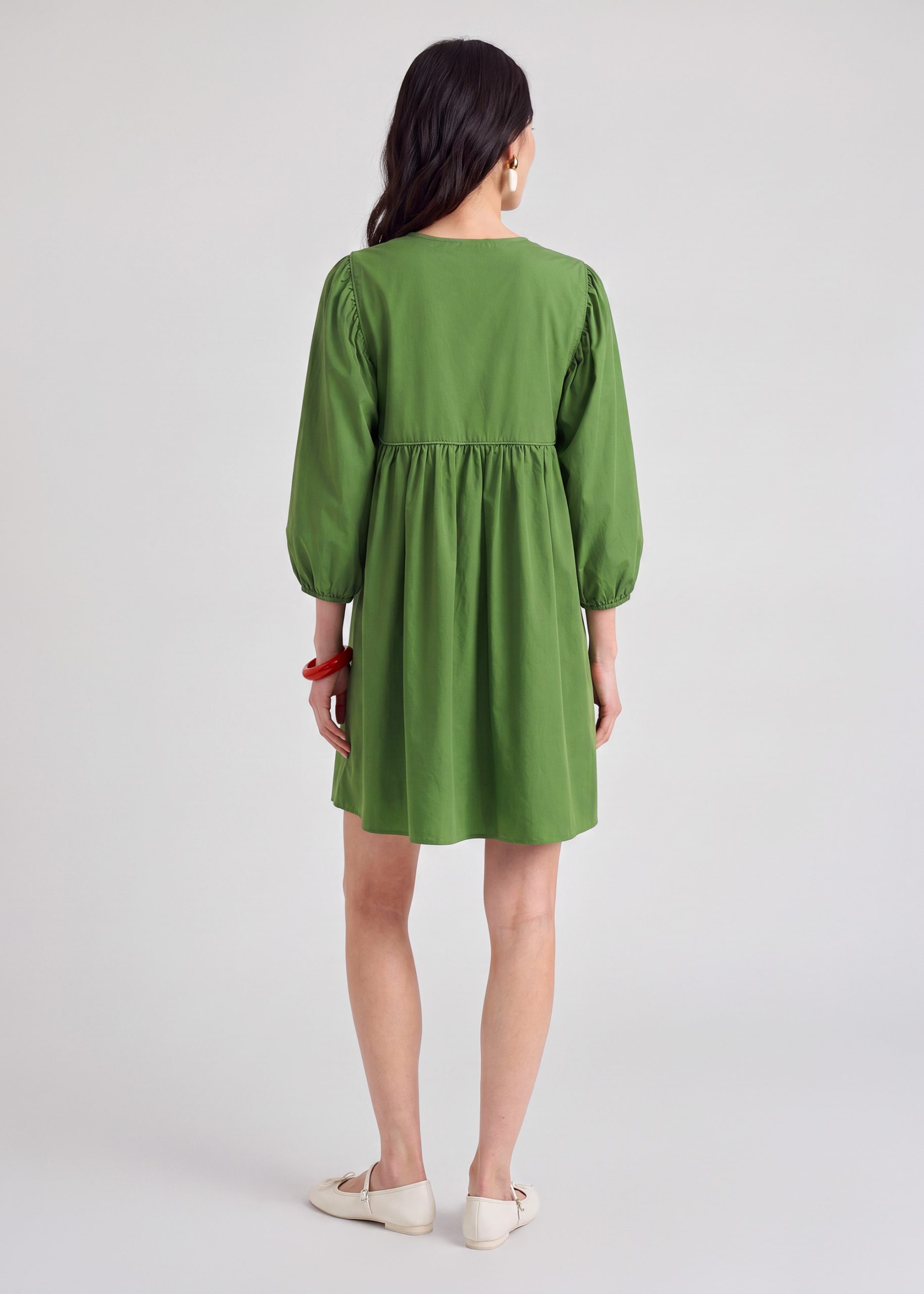 Poplin Babydoll Dress - Image 17