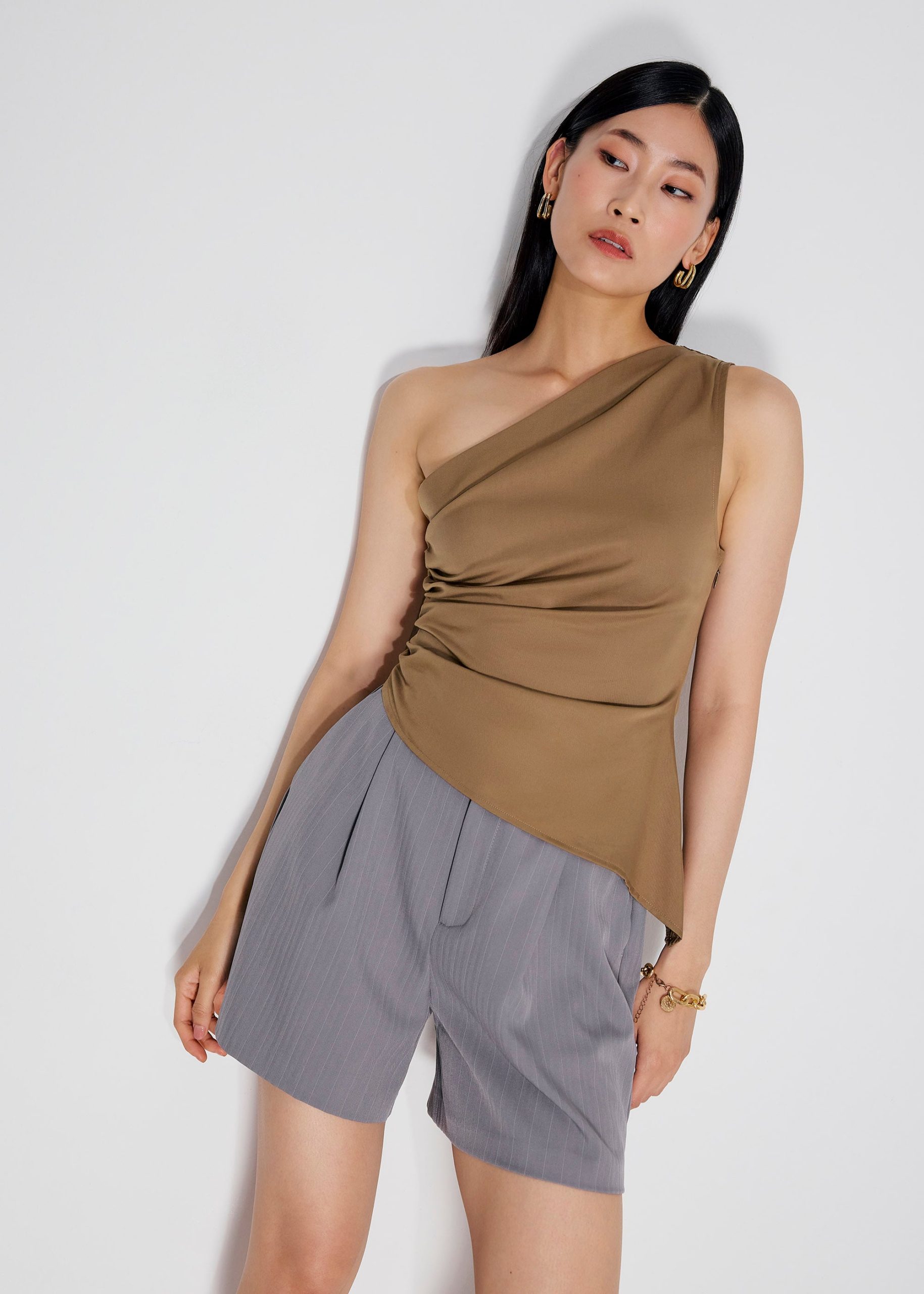 Tencel Ruched Toga Top - Image 6