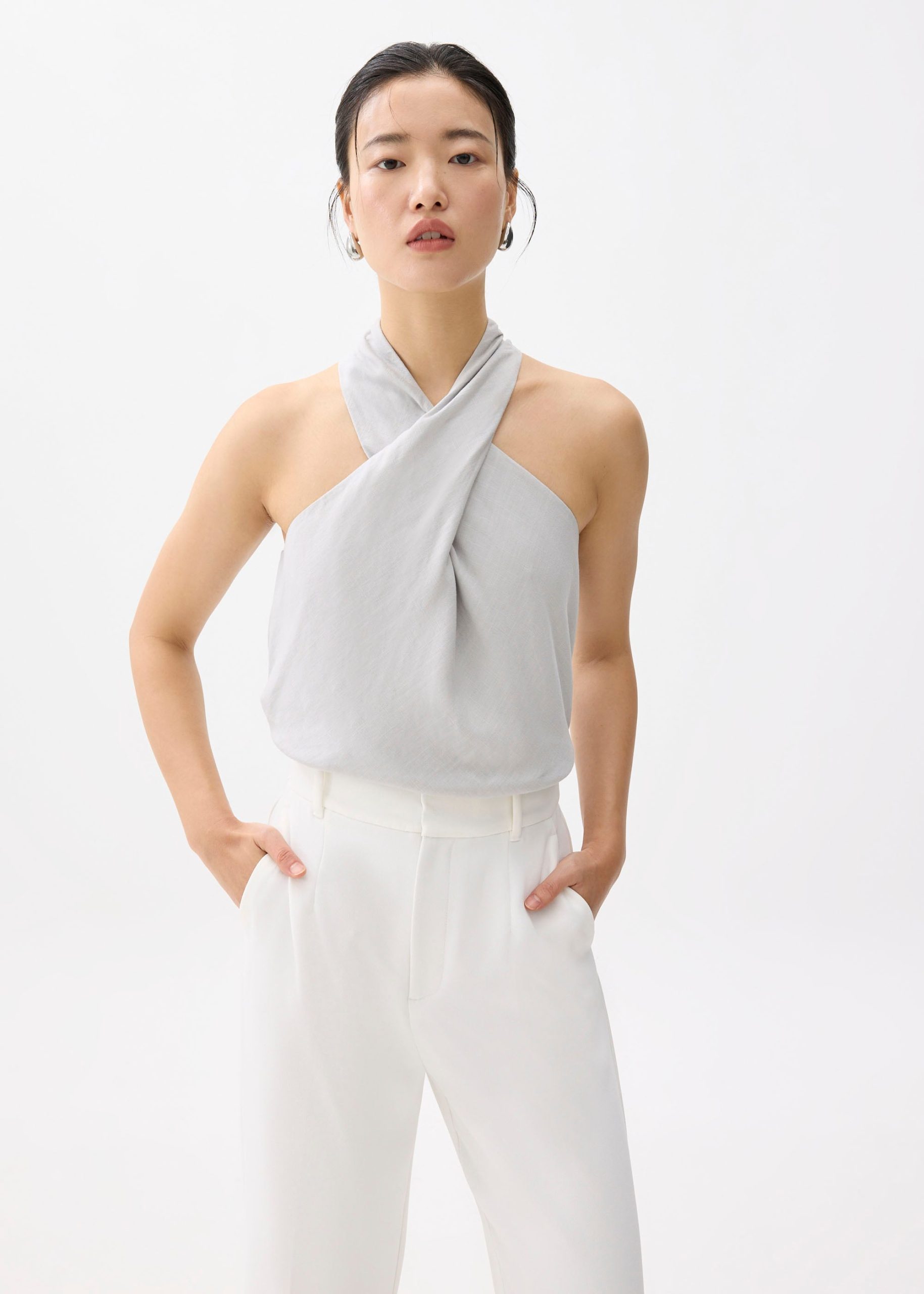 Linen Halter Top