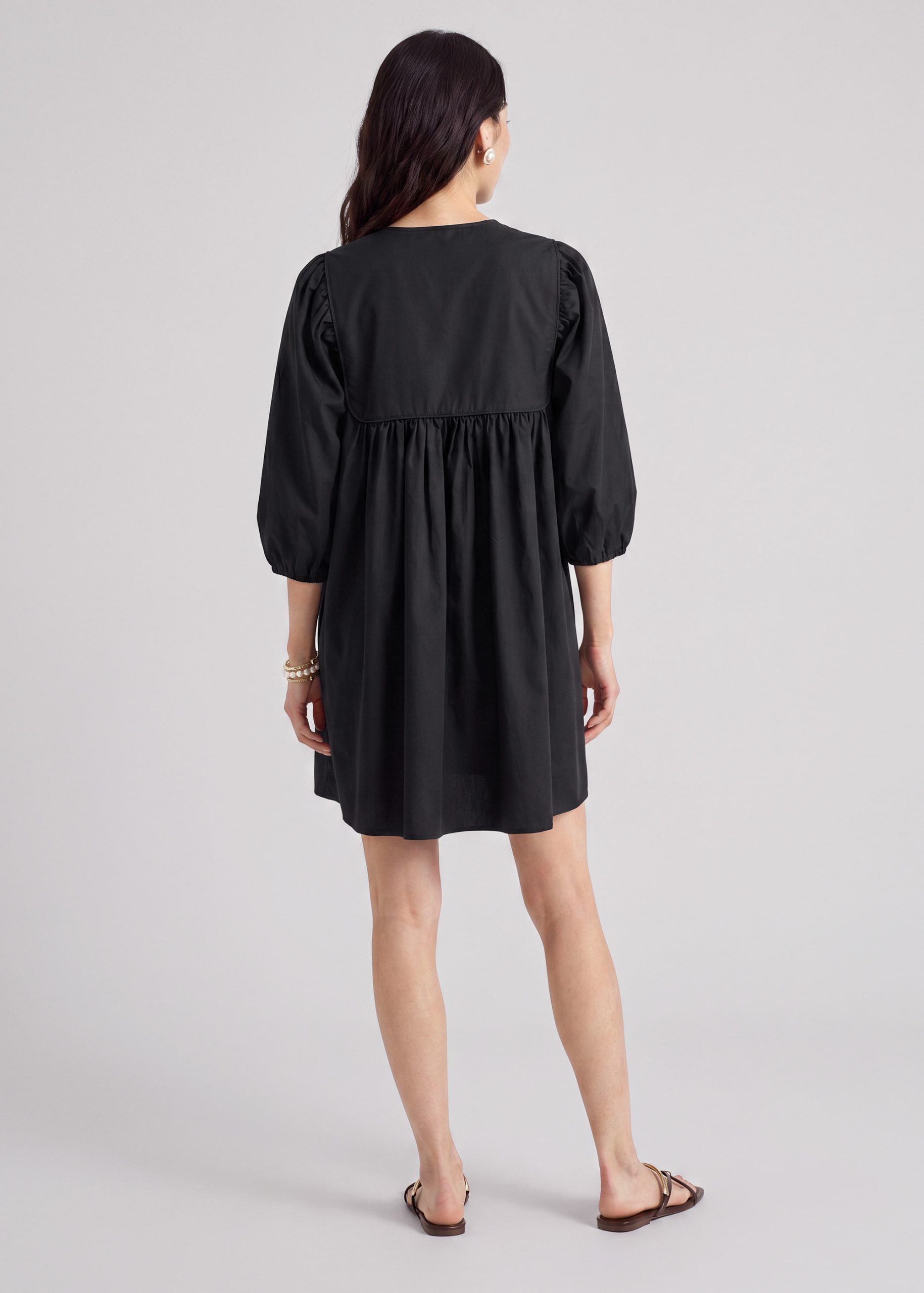 Poplin Babydoll Dress - Image 4