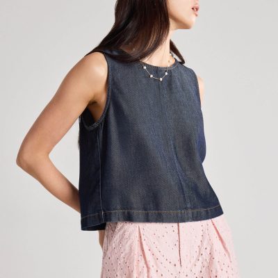Denim Shell Top