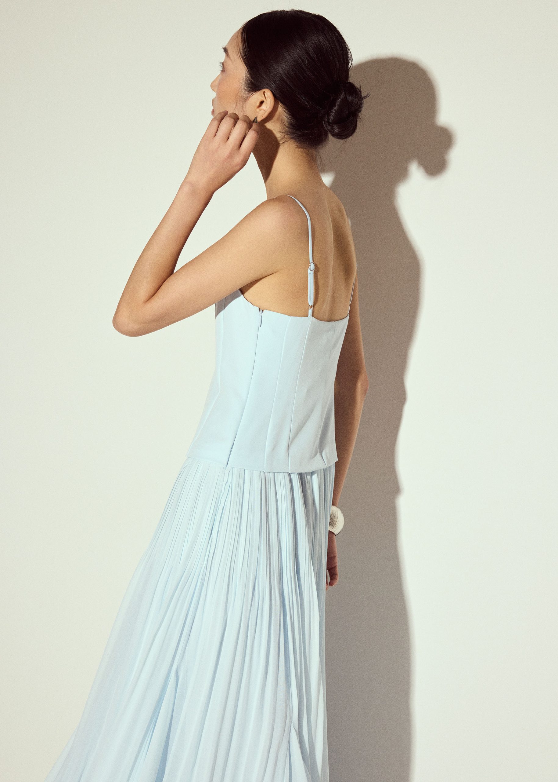 Pleated Fit & Flare Dress - Image 15