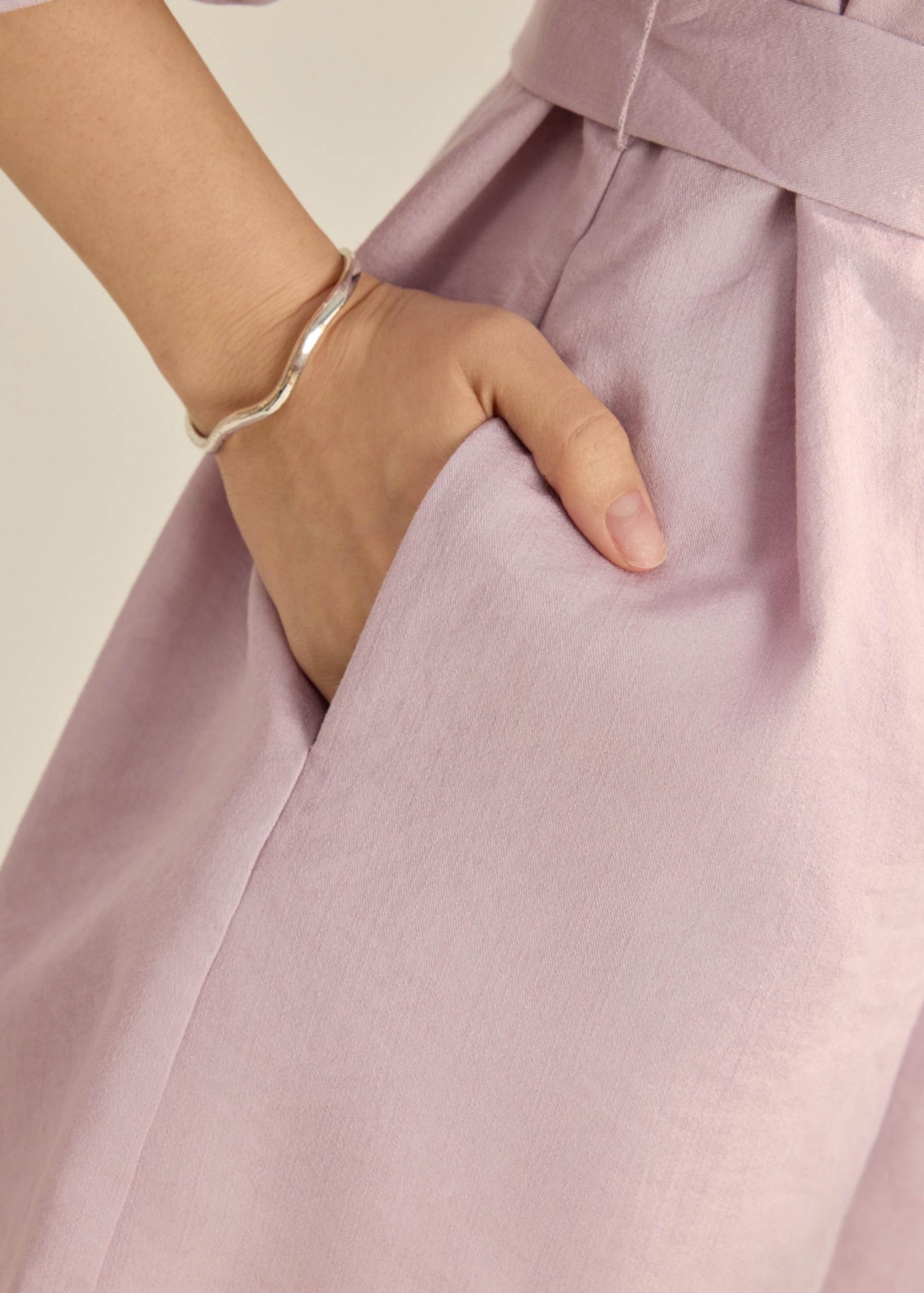 Cocoon Sleeve A-Line Romper With Sash - Image 12