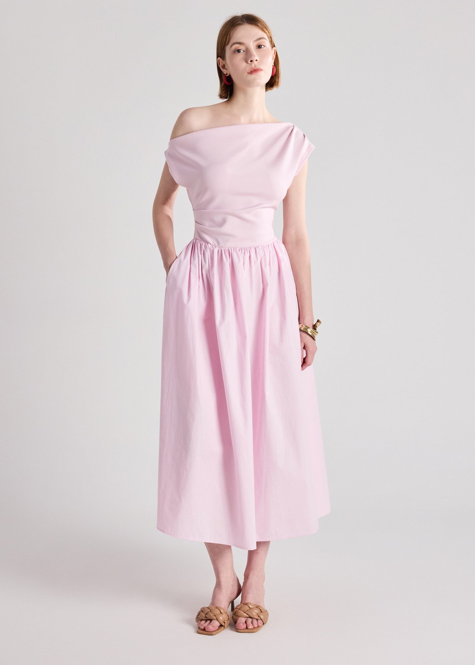 Asymmetric Fit & Flare Midaxi Dress - Image 17