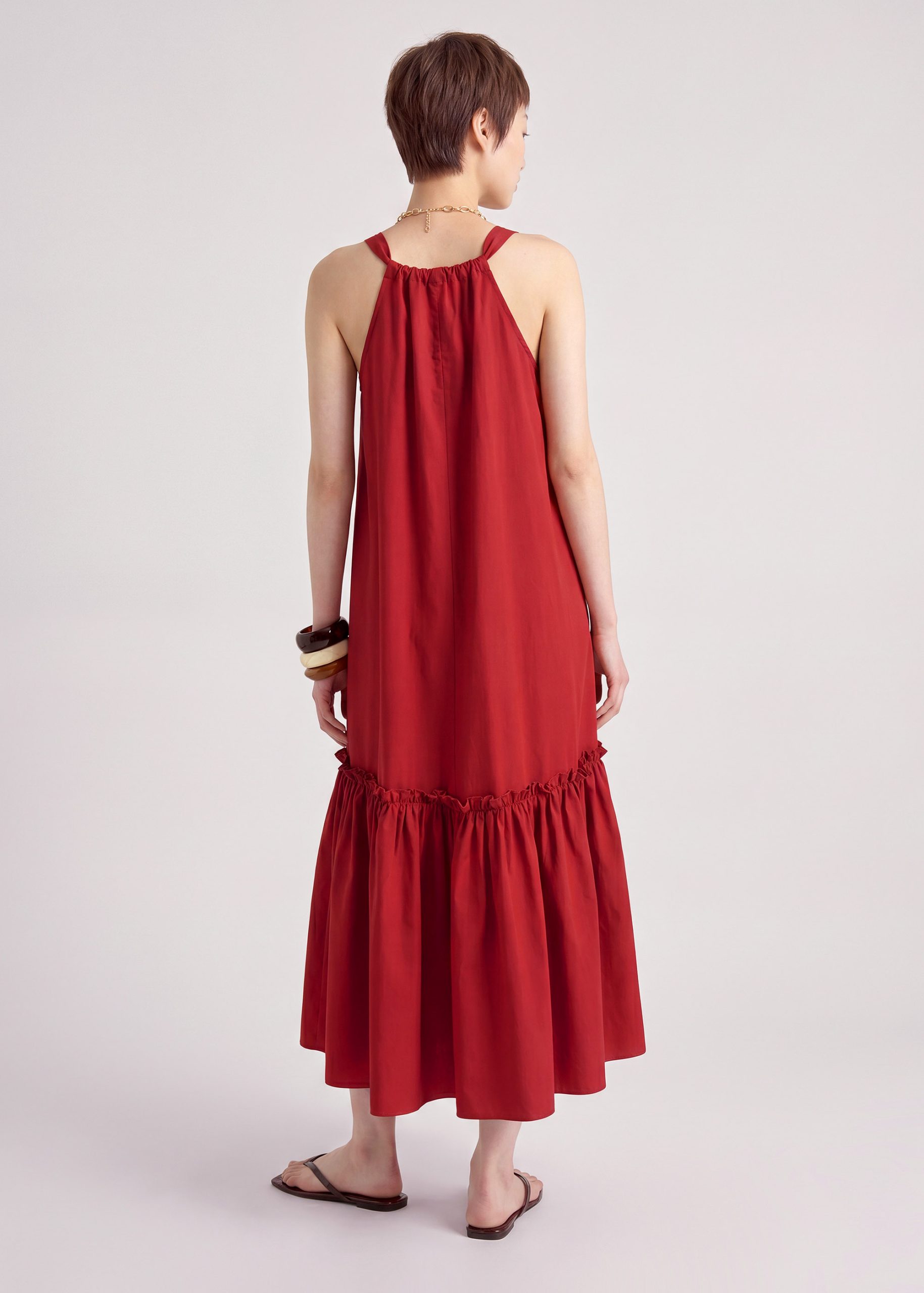 V-neck Trapeze Dress - Image 18