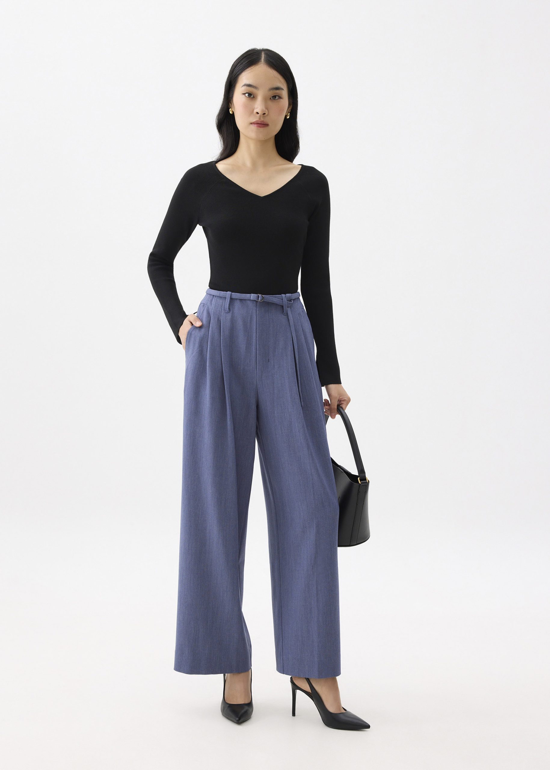 Leggy??Mayumi Elastic Pleated Wide Leg Pants - Image 18