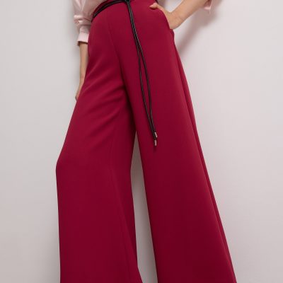 Leggy??Jules Tailored Crepe Palazzo Pants