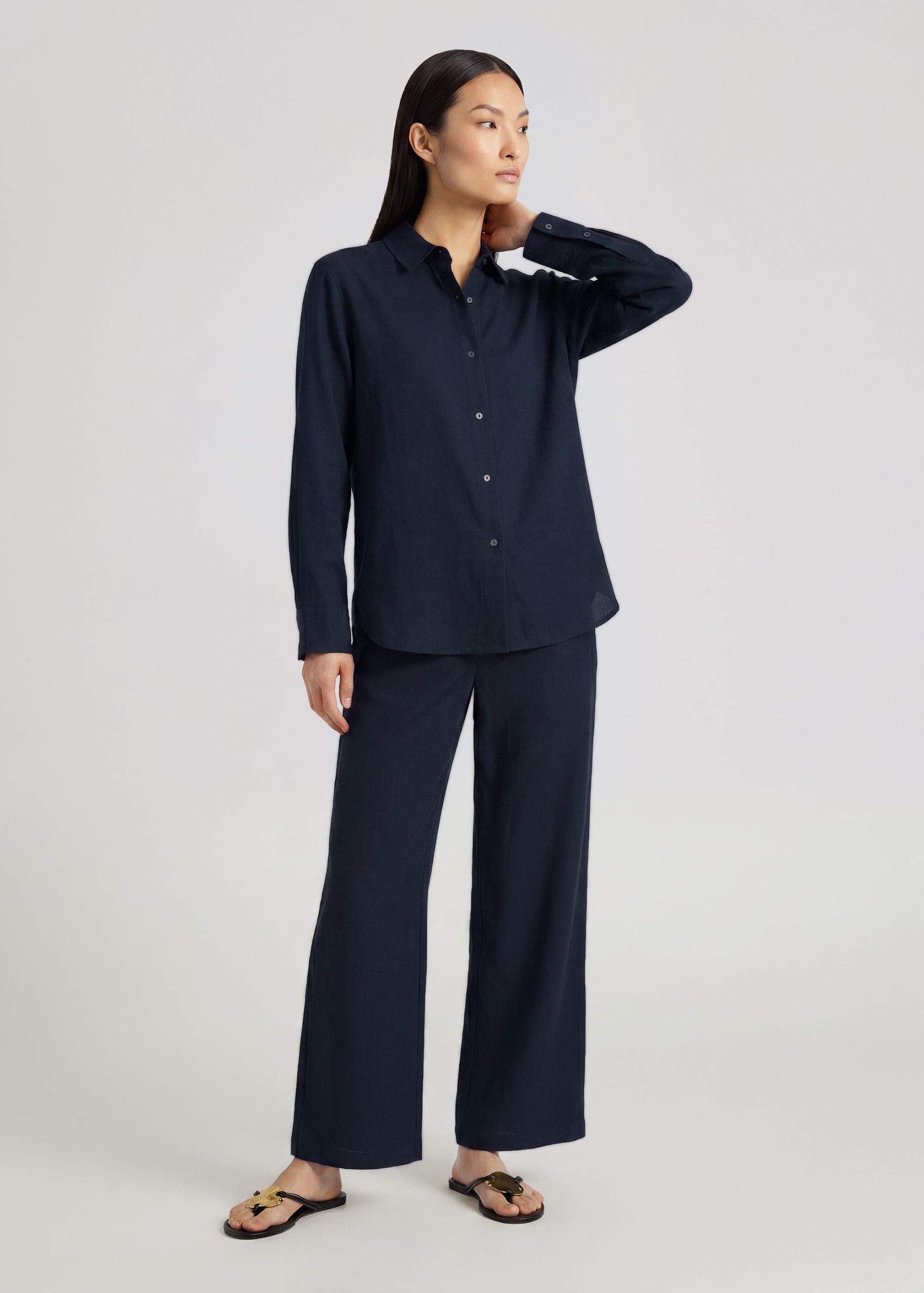 PETITE Nora Leggy??Premium Linen Pants - Image 17