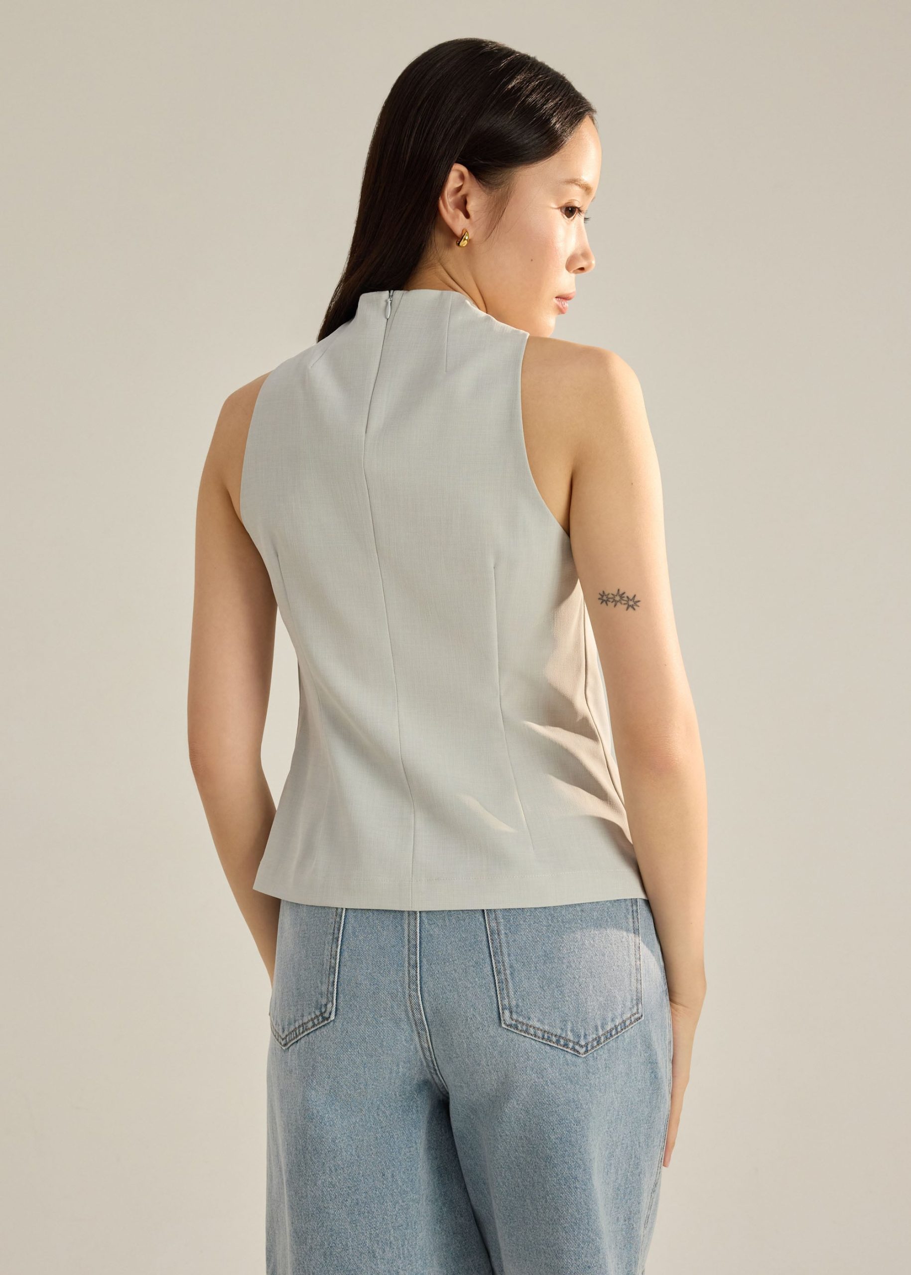 Eva Melange Halter Top - Image 13