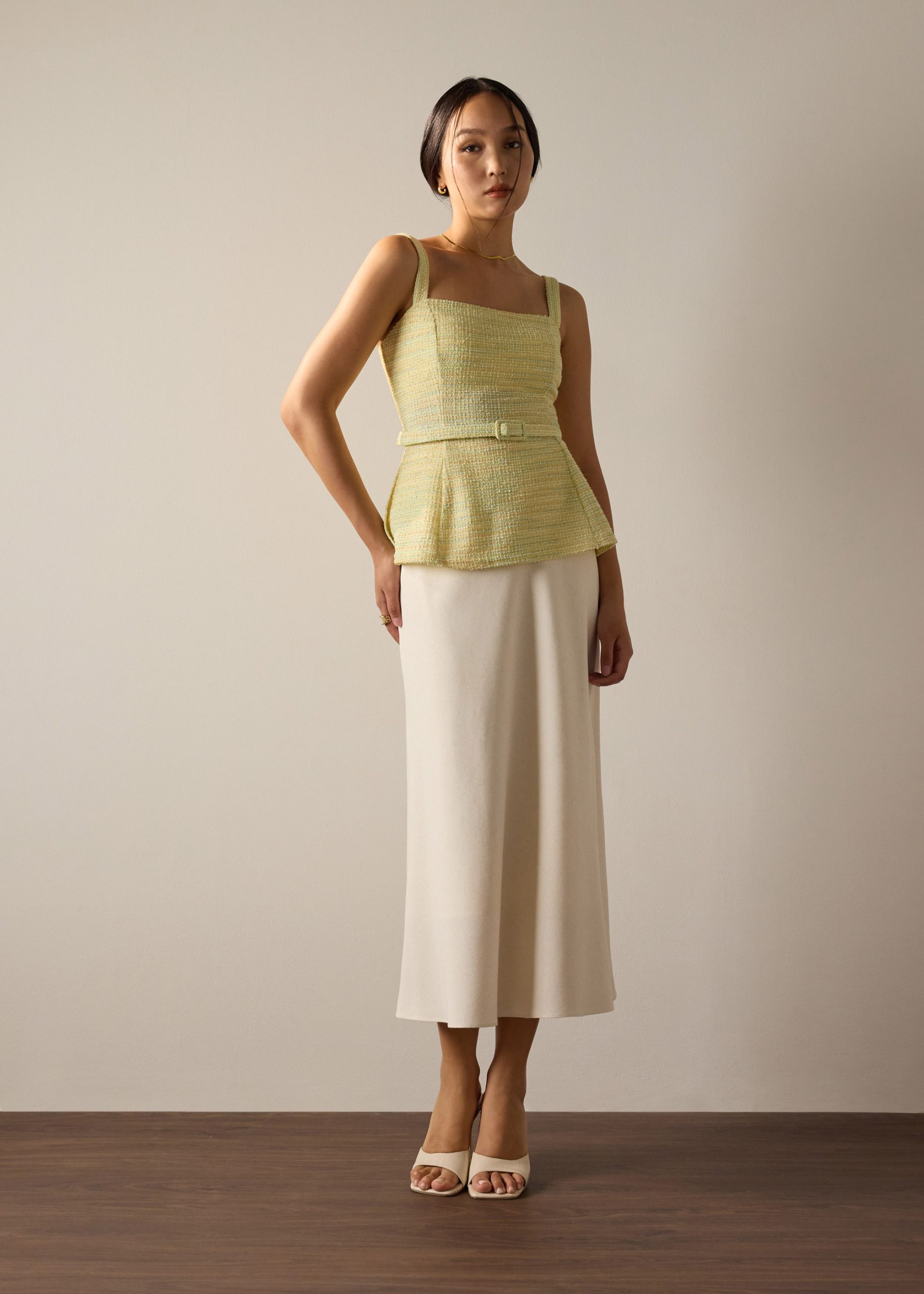 Patty BraFree by LB Stretch Tweed Fitted Top - Image 8