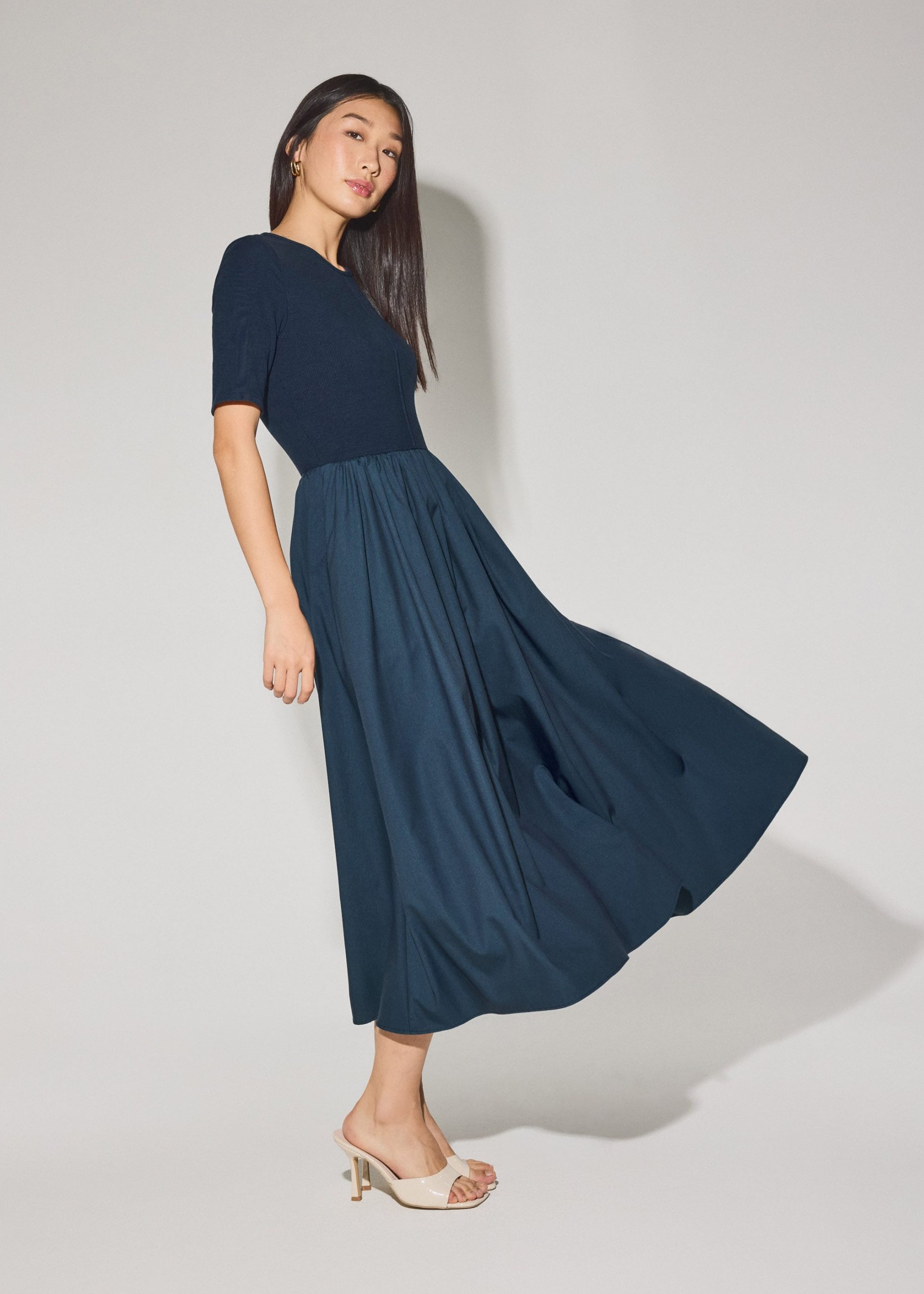 Jersey Fit & Flare Midaxi Dress - Image 6