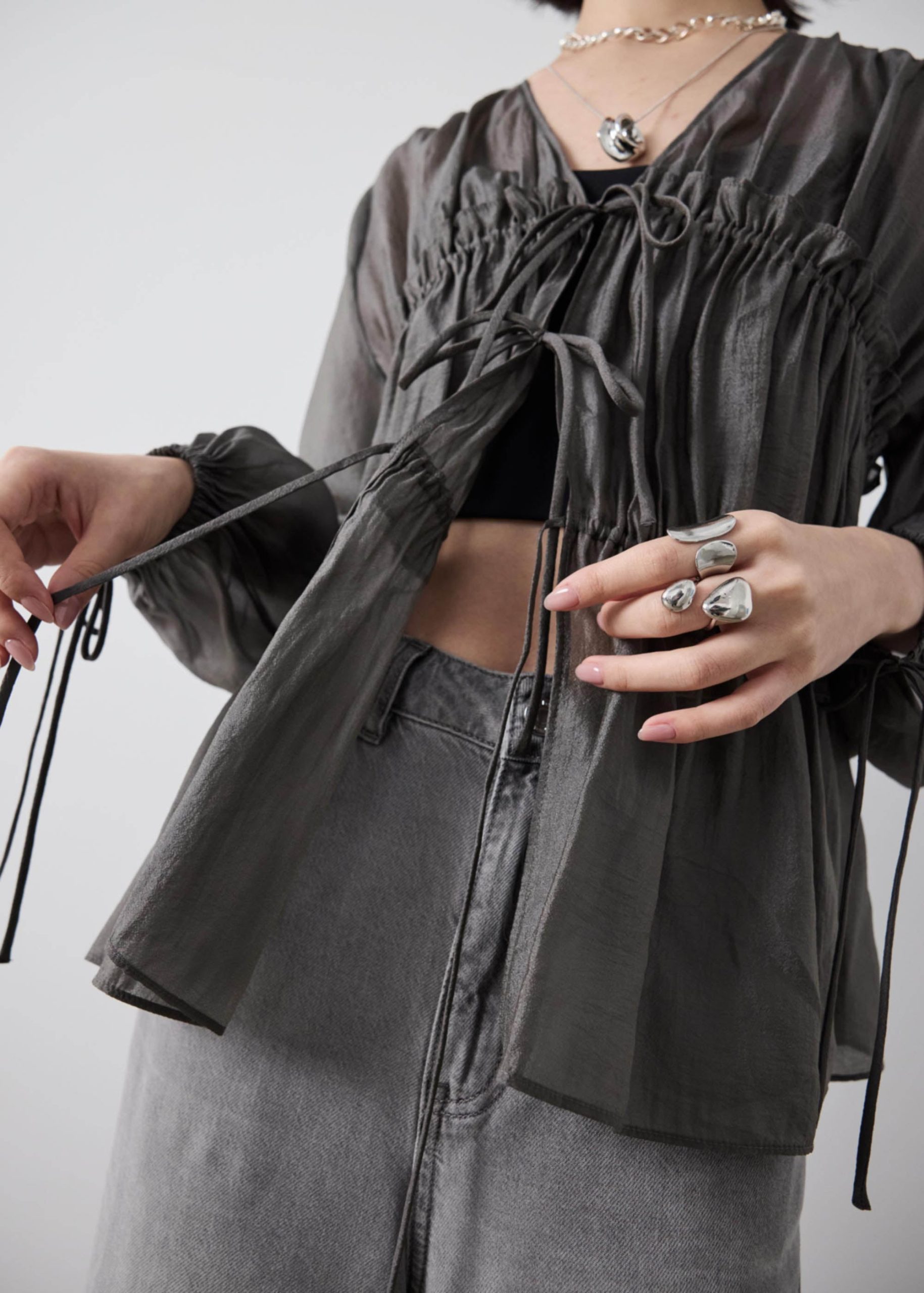 Georgette Poet Blouse - Image 6