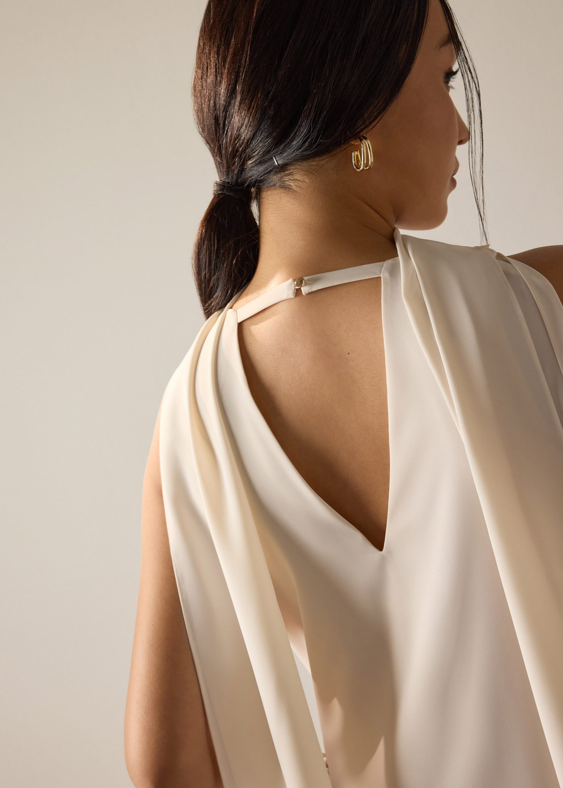 Suzanne Multi-way Detachable Shawl Column Midaxi Dress - Image 21