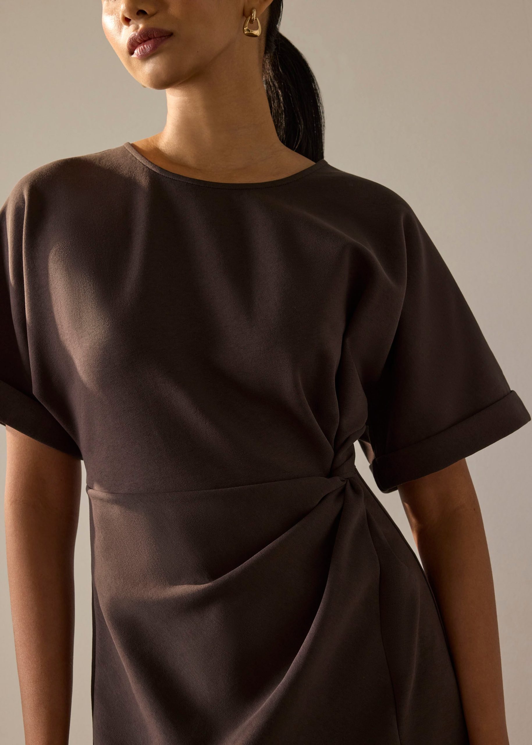Cotton Twist Knot A-Line Romper - Image 12