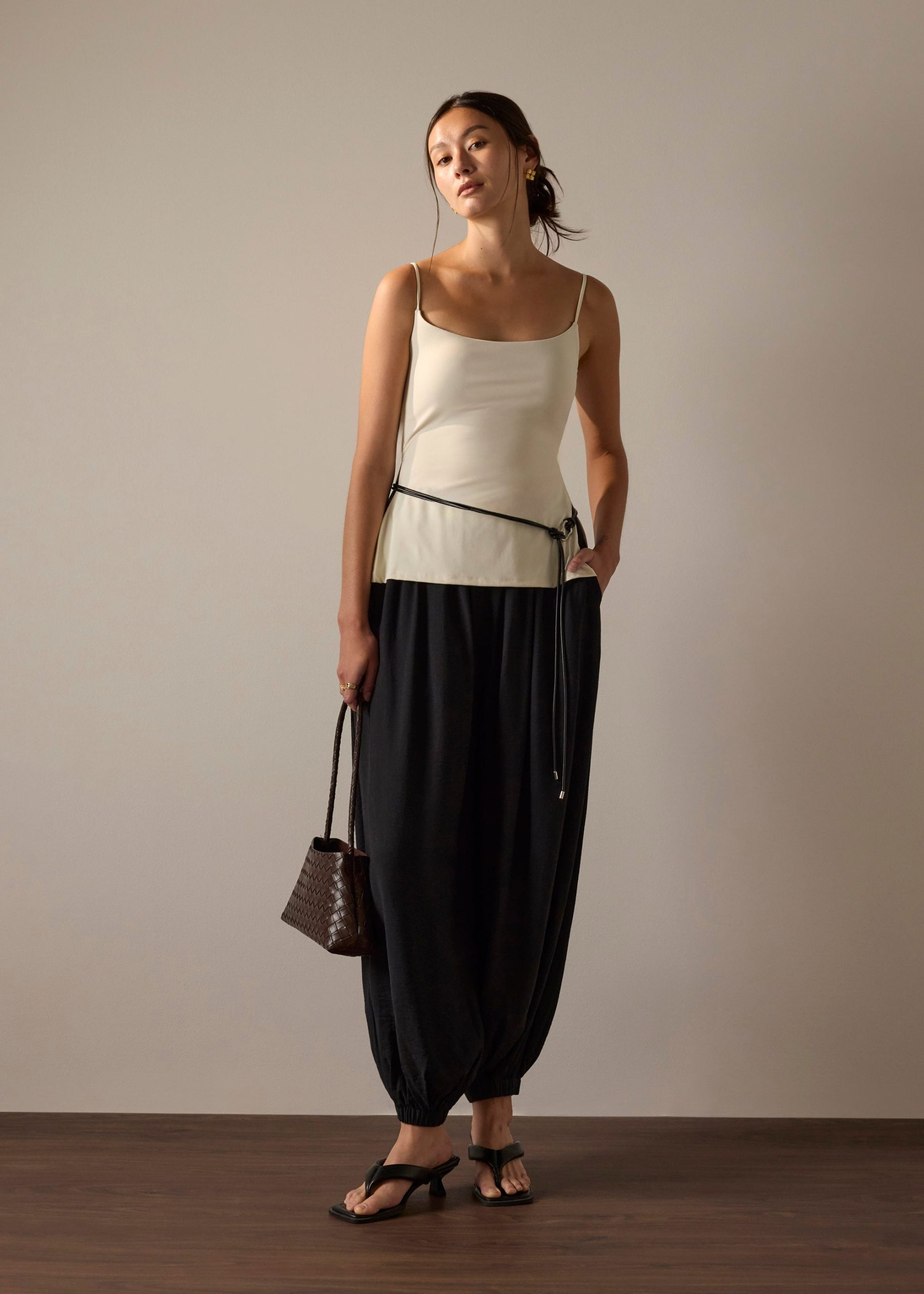 Cuffed Hem Cocoon Pants - Image 3