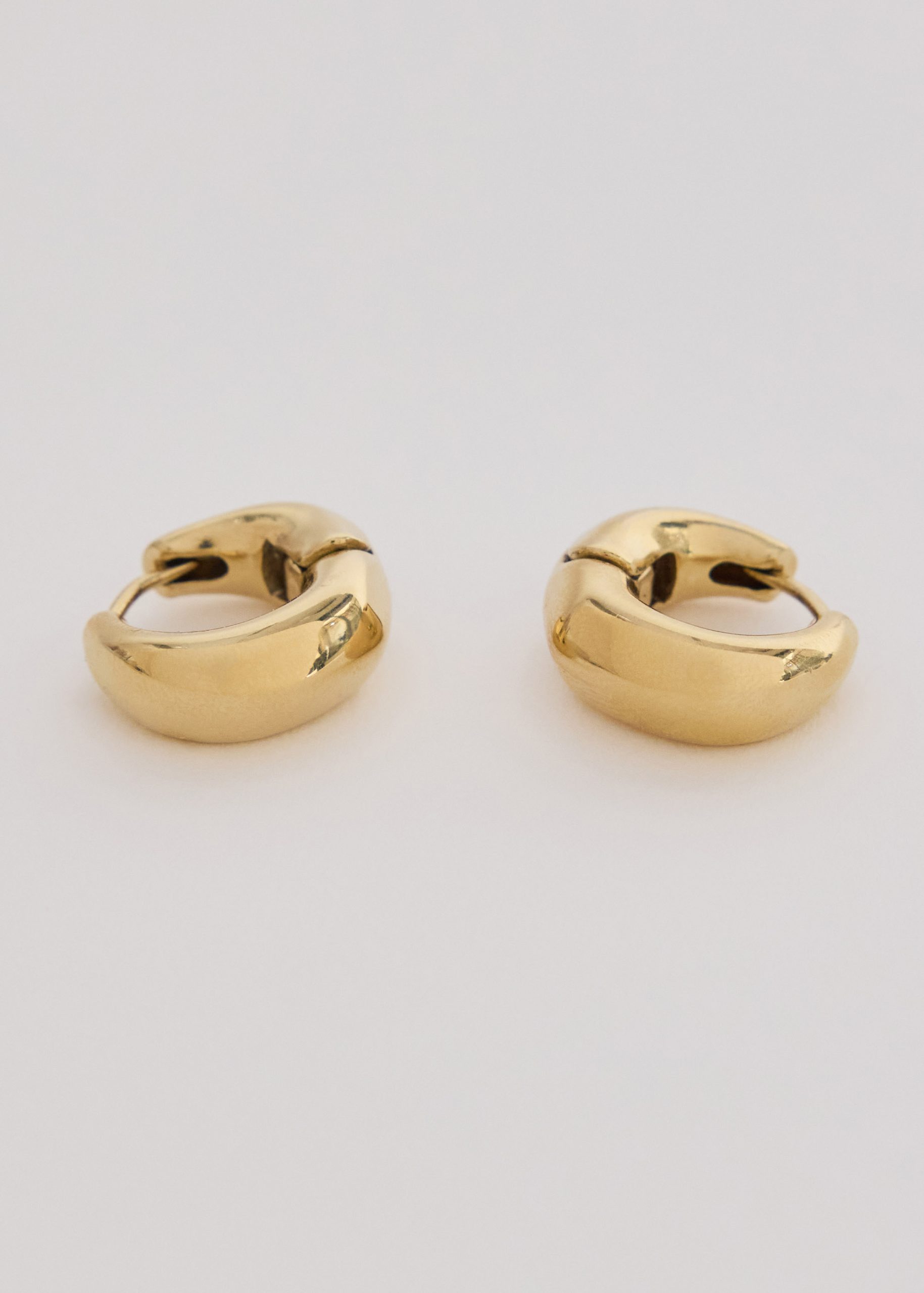 14K Gold Plated Hoop Earrings Set - Image 6