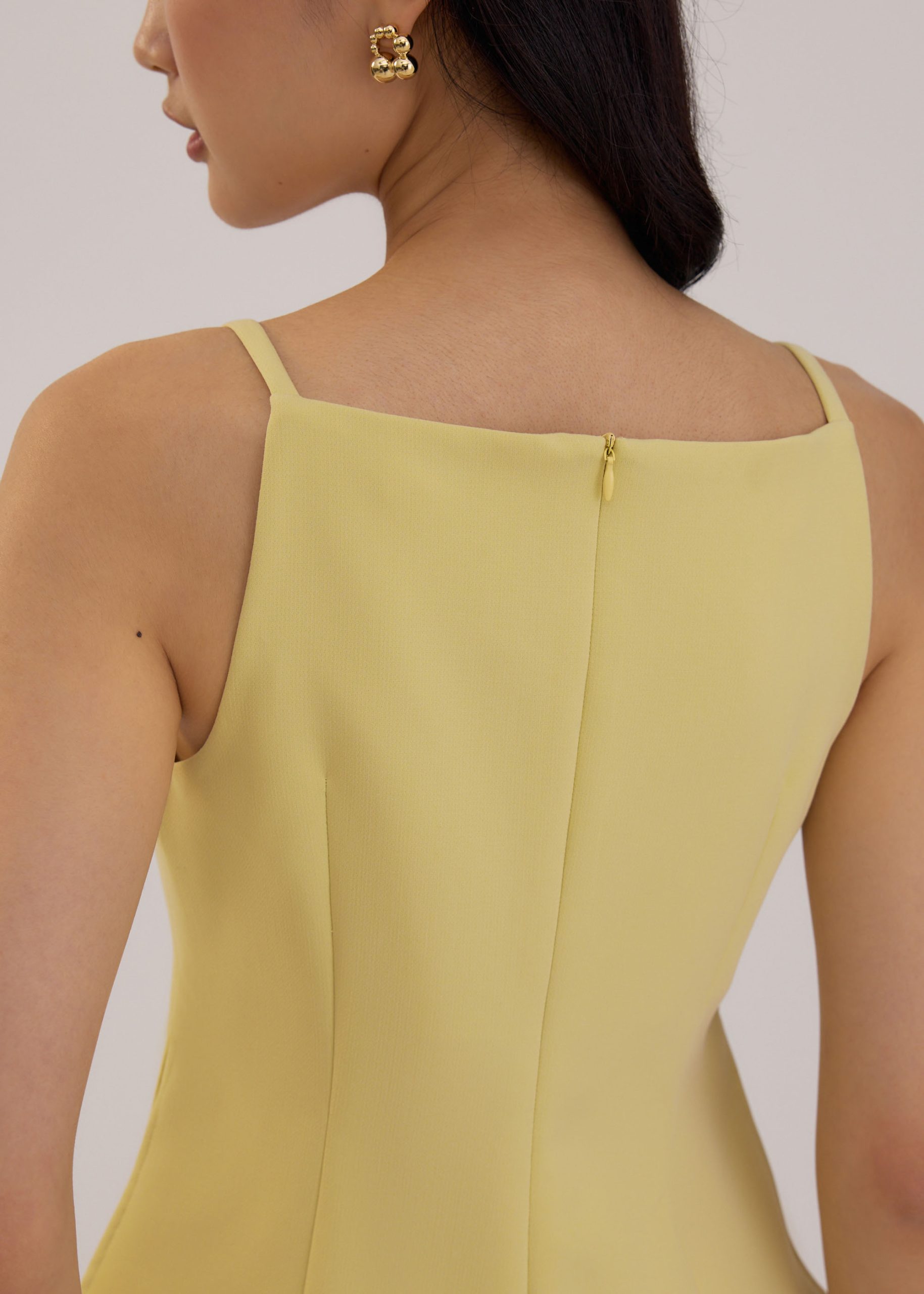 Straight Neck Fitted Camisole Top - Image 36