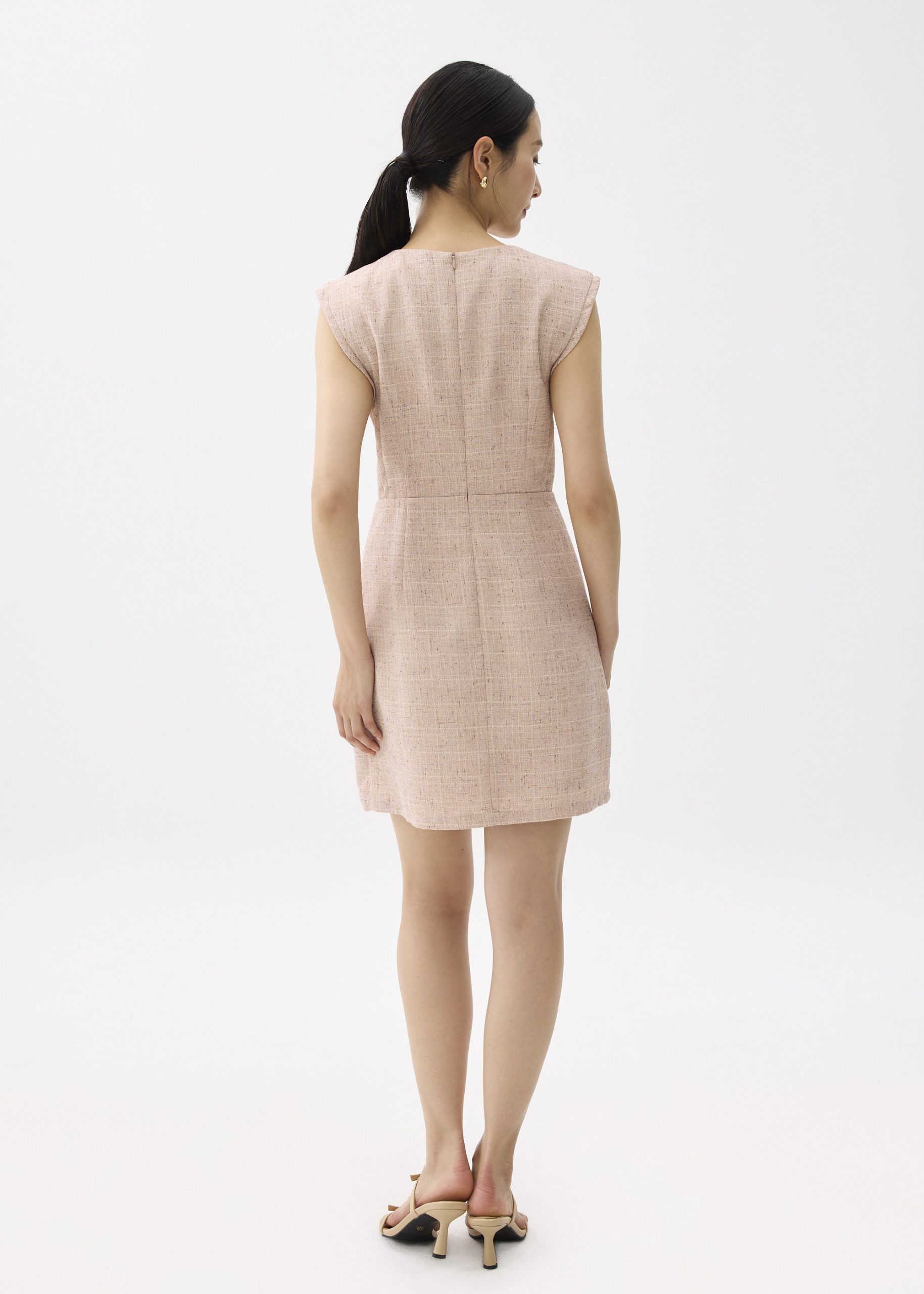 Aria Tweed A-line Mini Dress - Image 6