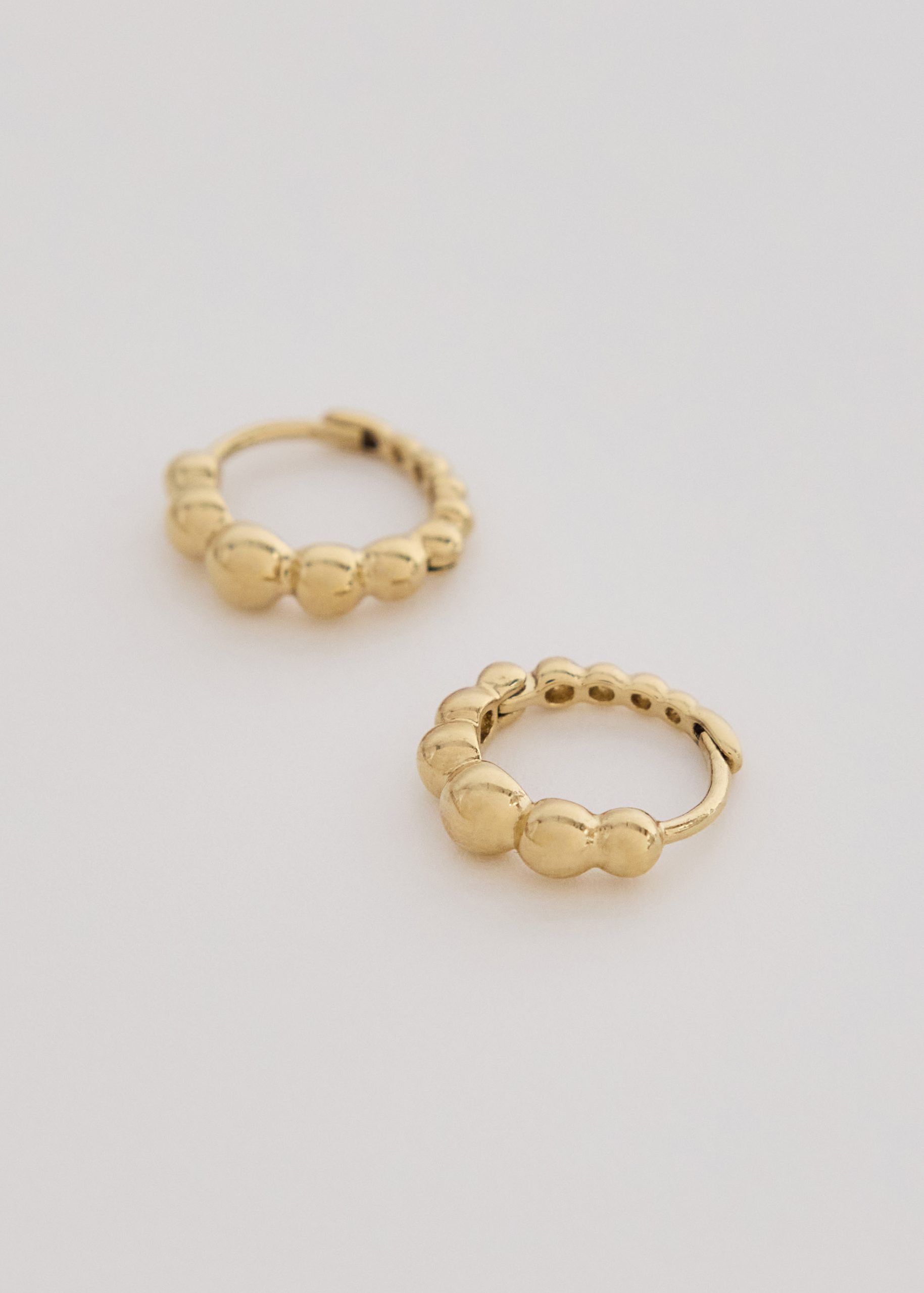 14K Gold Plated Hoop Earrings Set - Image 4