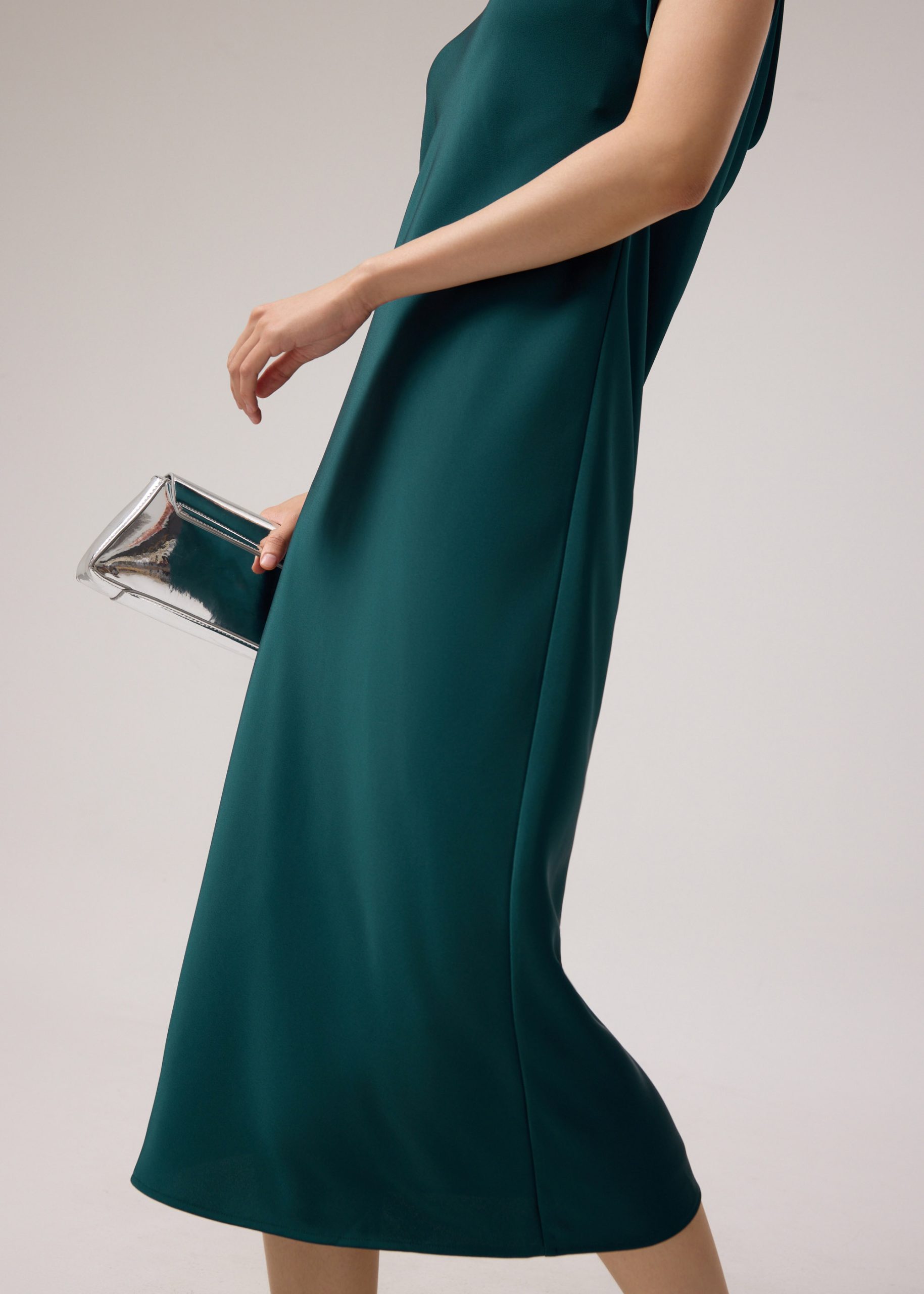 Satin Bias Cut Midaxi Dress - Image 11