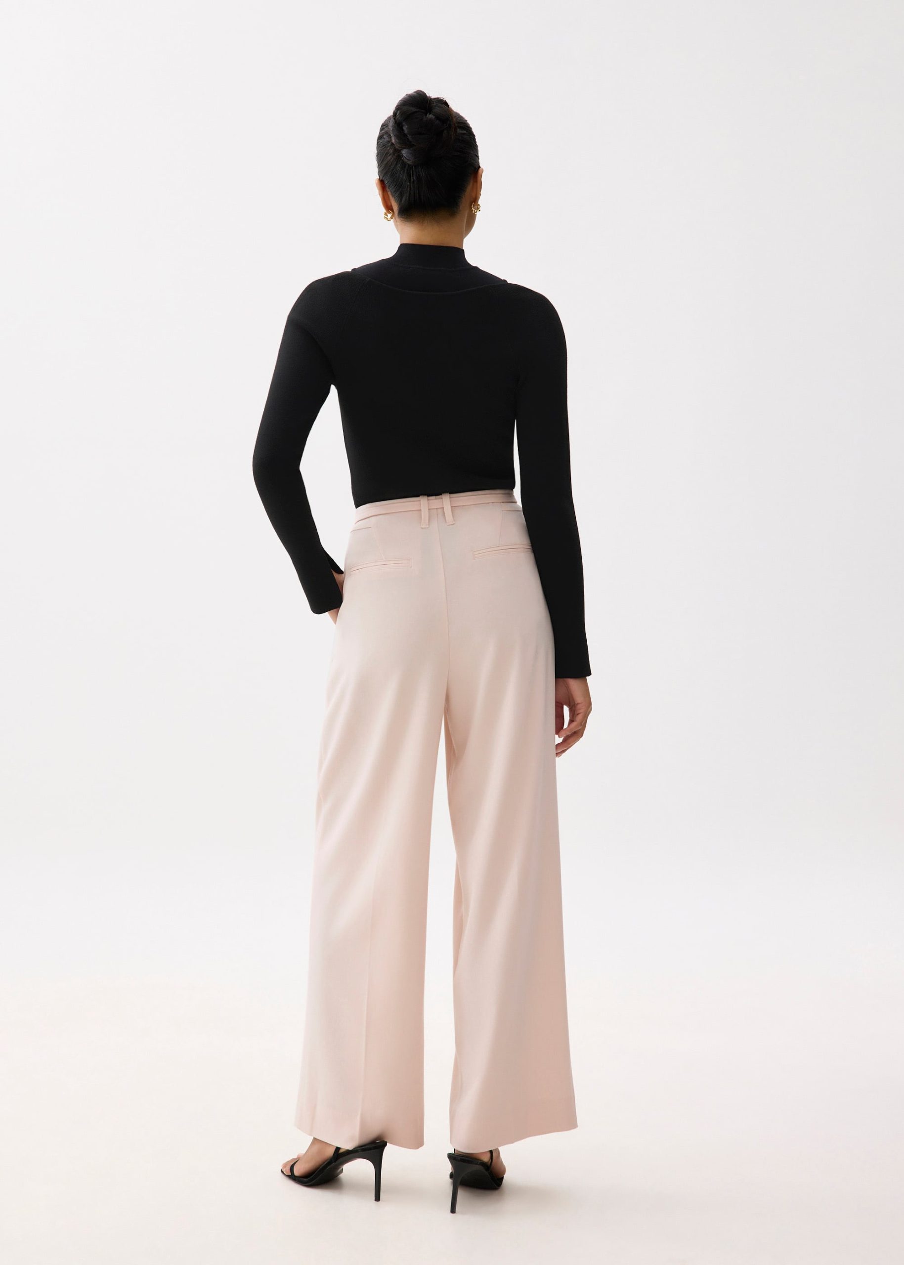 Leggy??Mayumi Elastic Pleated Wide Leg Pants - Image 7
