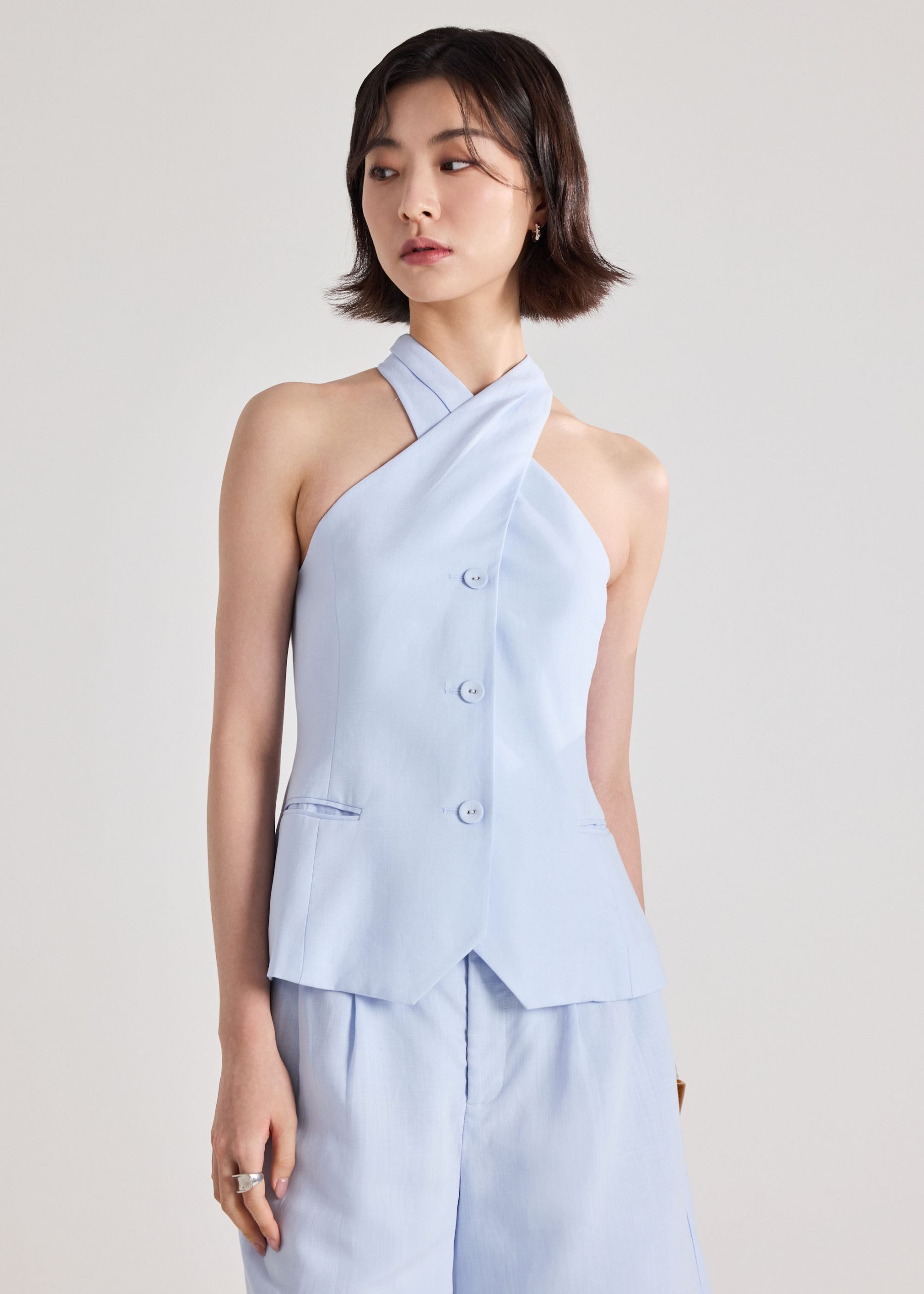 Akira Premium Linen Halter Top - Image 20